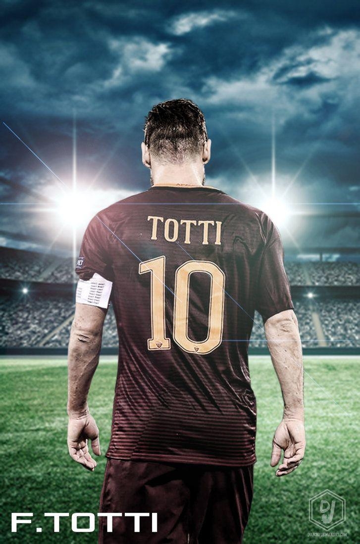 Francesco Totti, Fußball, Hintergrund, PC, AS Roma, 730x1100 HD Handy