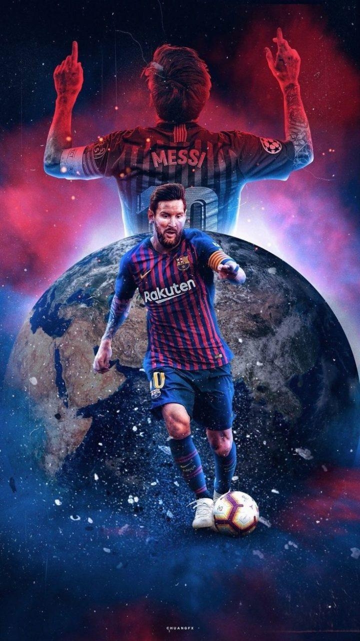 Lionel Messi, Hintergrund, Fußball, Sport, Bild, 720x1280 HD Handy