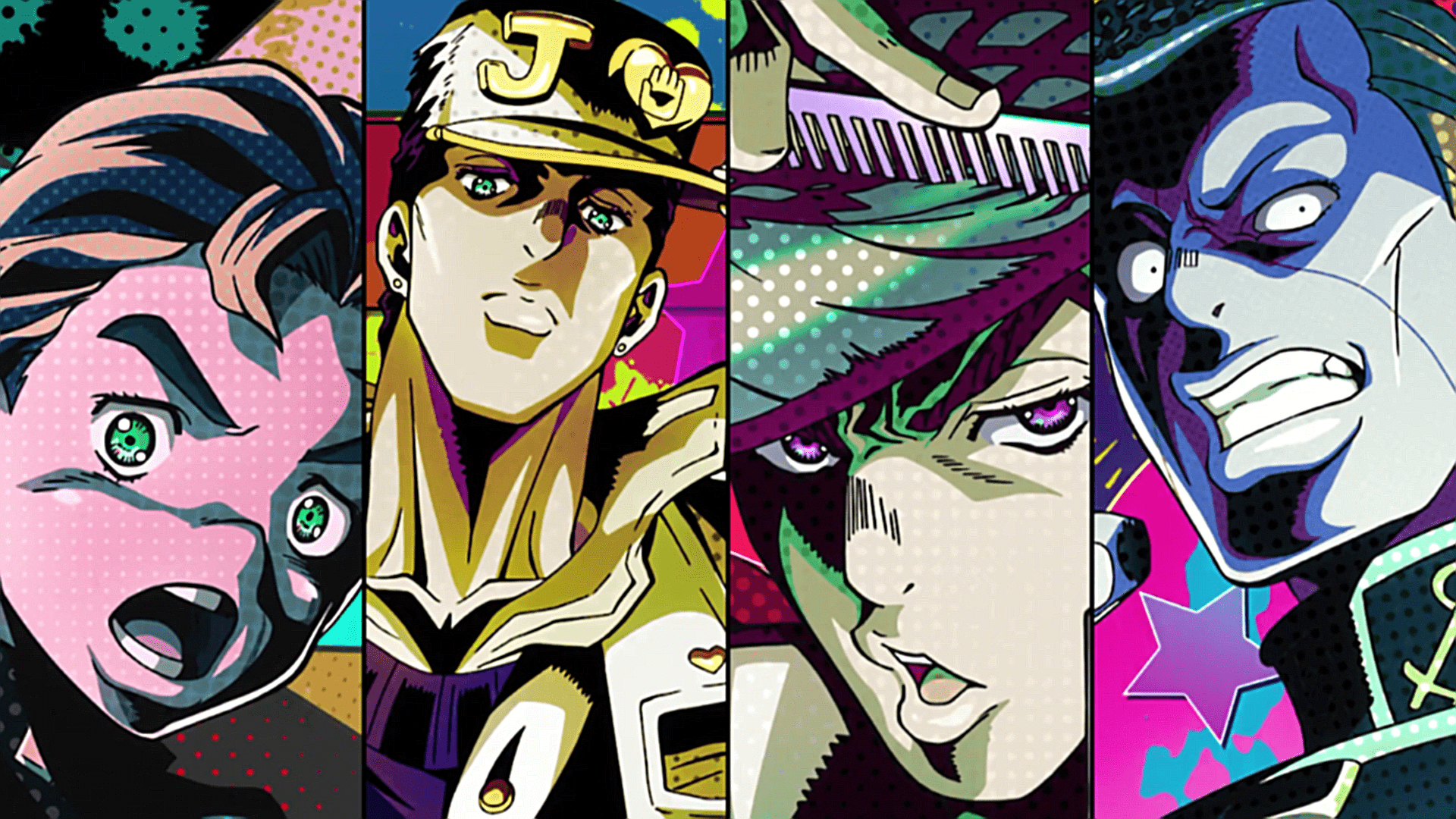 Jotaro Kujo, Anime, JoJo's Bizarre Adventure, HD, Hintergrundbild, 1920x1080 Full HD Desktop