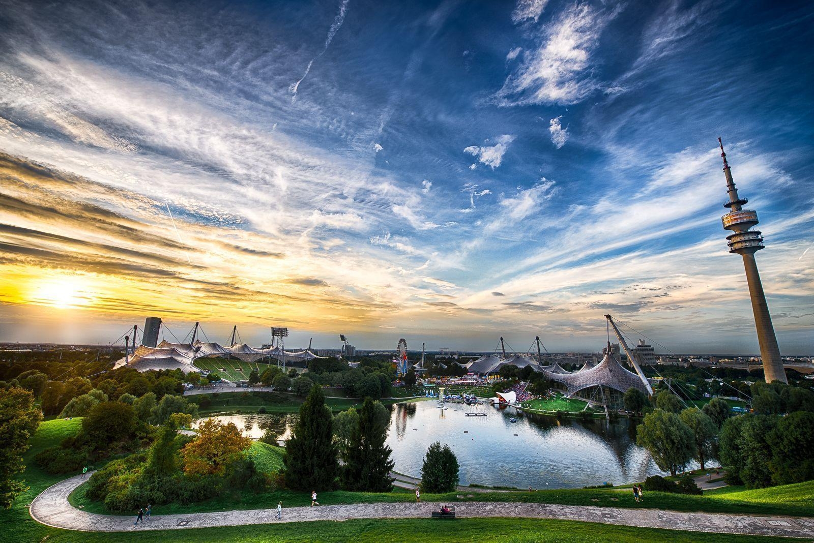 Münchner Landschaft, Straßenbilder, Stadtansichten, Architektur, 1600x1070 HD Desktop