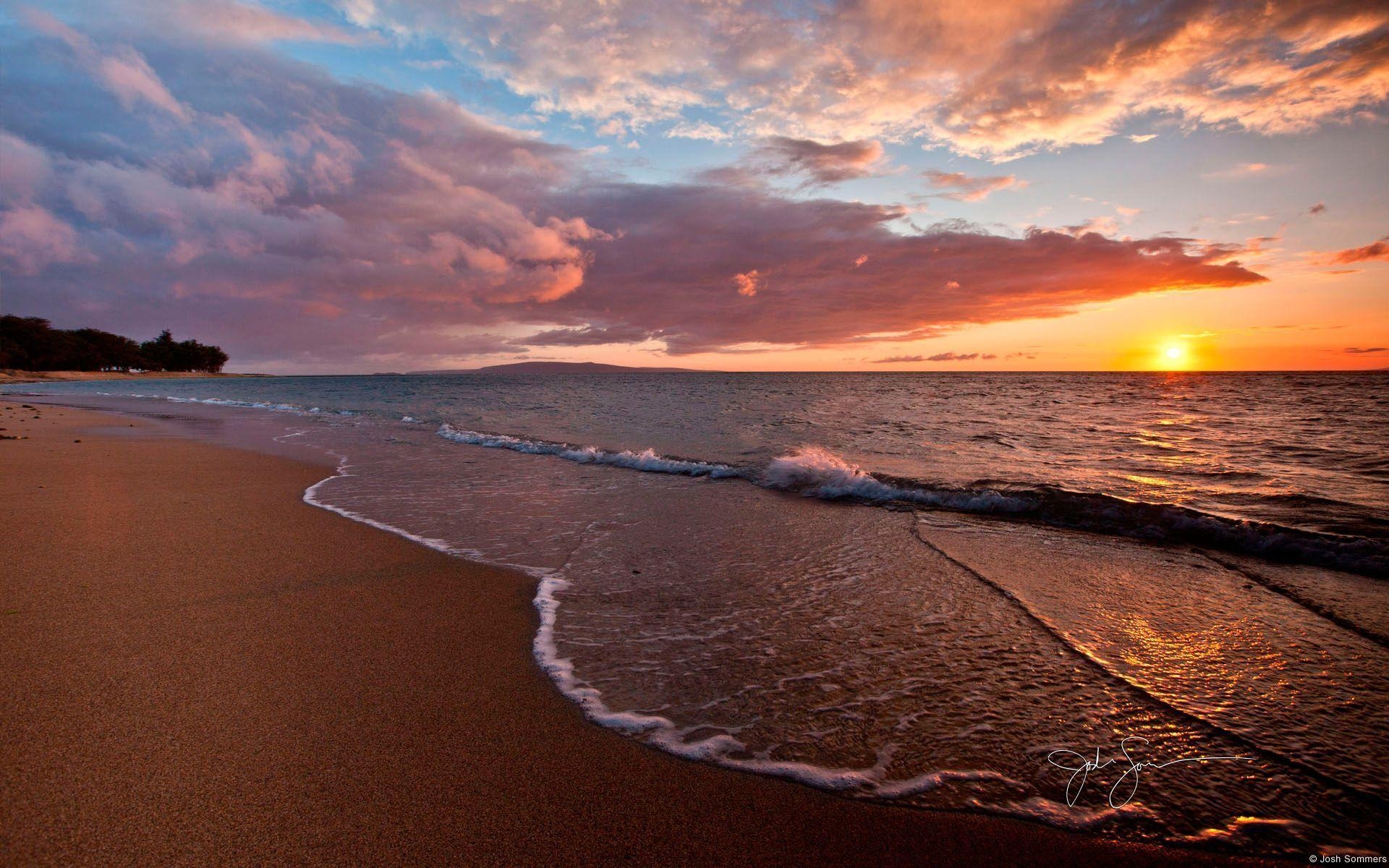 Maui Sonnenuntergang, Strand, Ultra HD, Lahaina Reisen, Tropischer Himmel, 1920x1200 HD Desktop