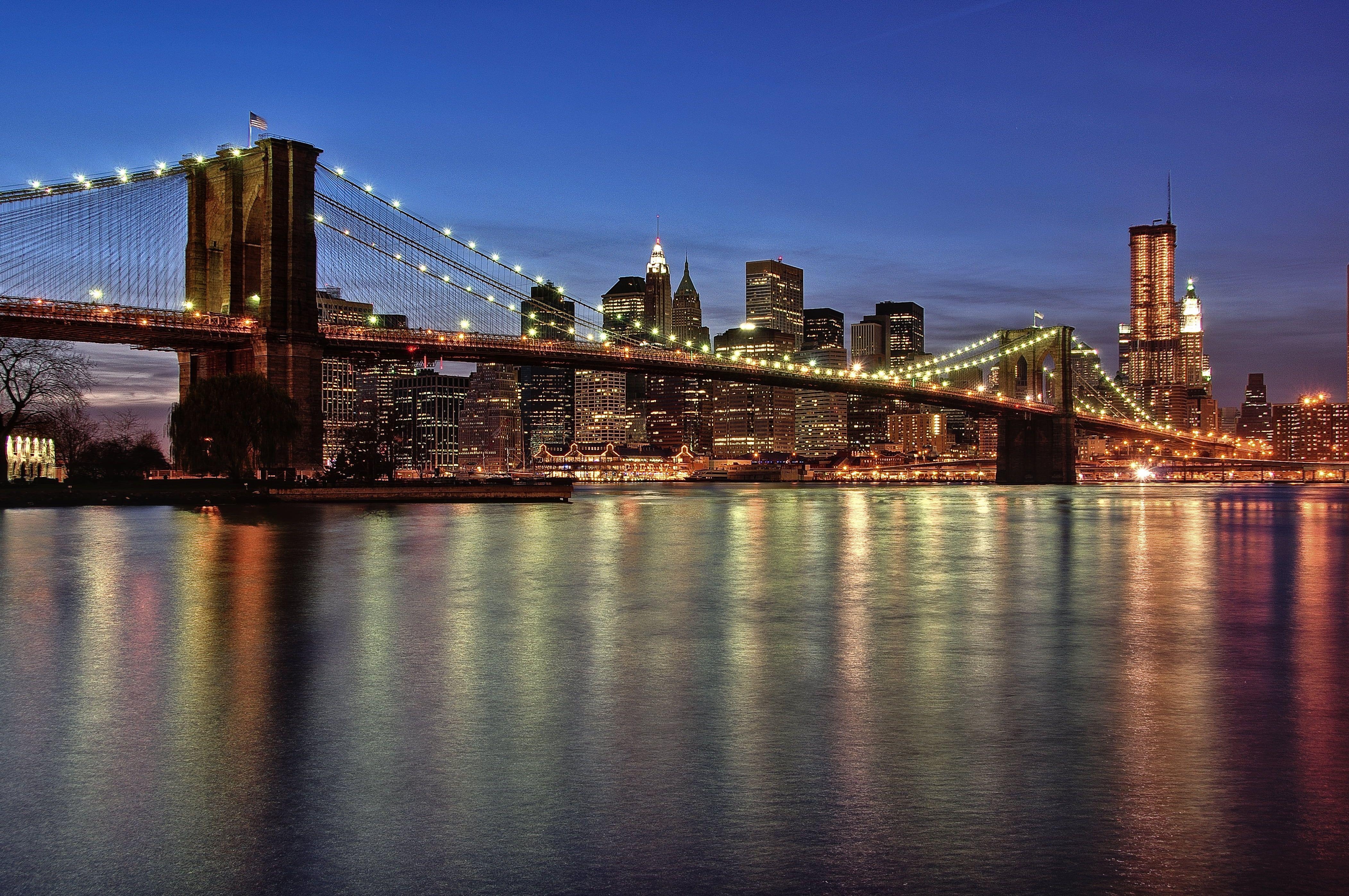 Brooklyn Bridge, Hängebrücke, HD, Architektur, Panorama, 4210x2800 4K Desktop