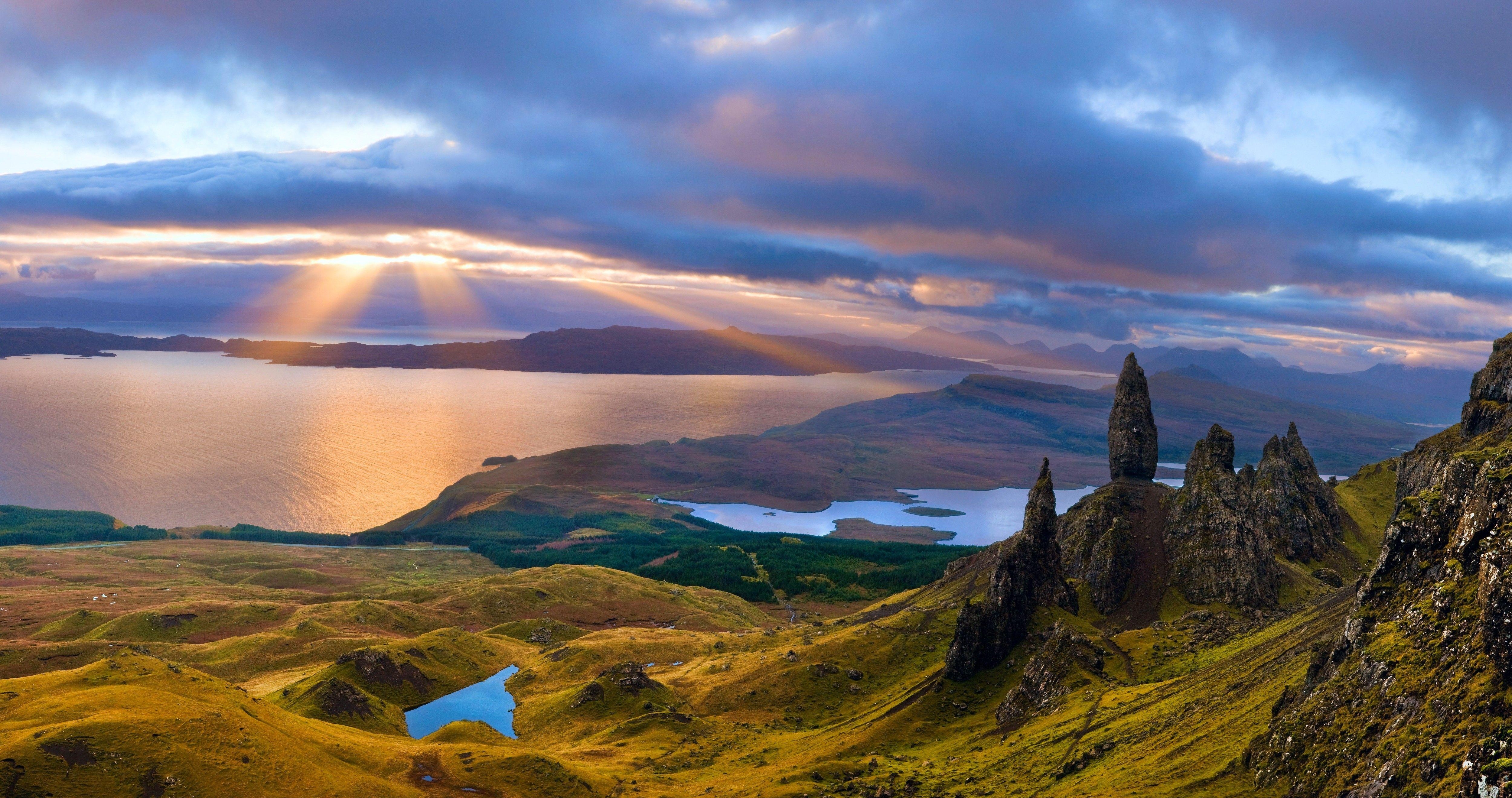 HD, Schottland, Hintergrundbild, Landschaft, Natur, 5000x2640 4K Desktop