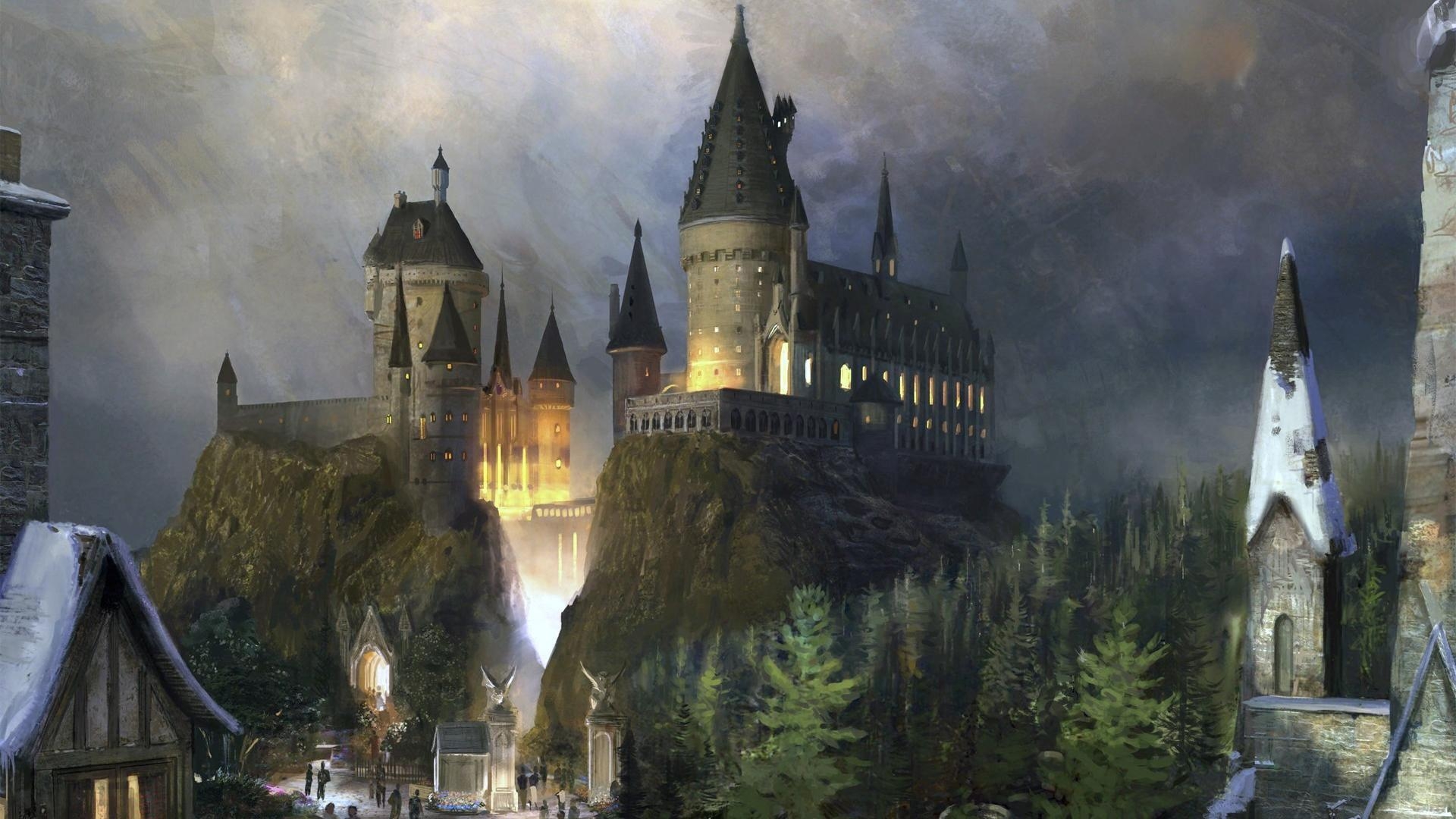 Hogwarts, Filme, Zauberer, Burg, Harry Potter, 1920x1080 Full HD Desktop