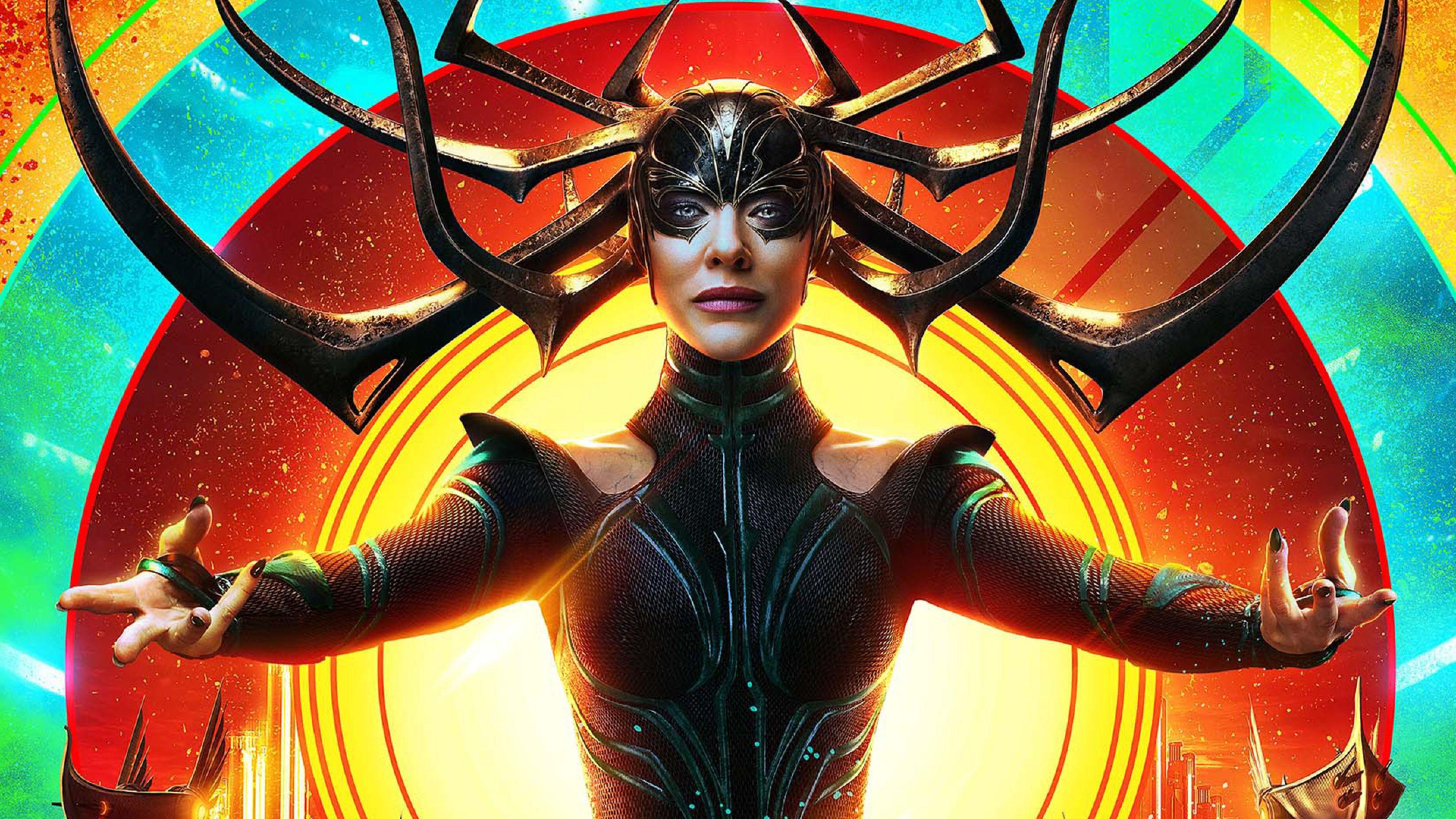 Cate Blanchett, Hela, Thor Ragnarok, Marvel, 4K Bild, 3840x2160 4K Desktop