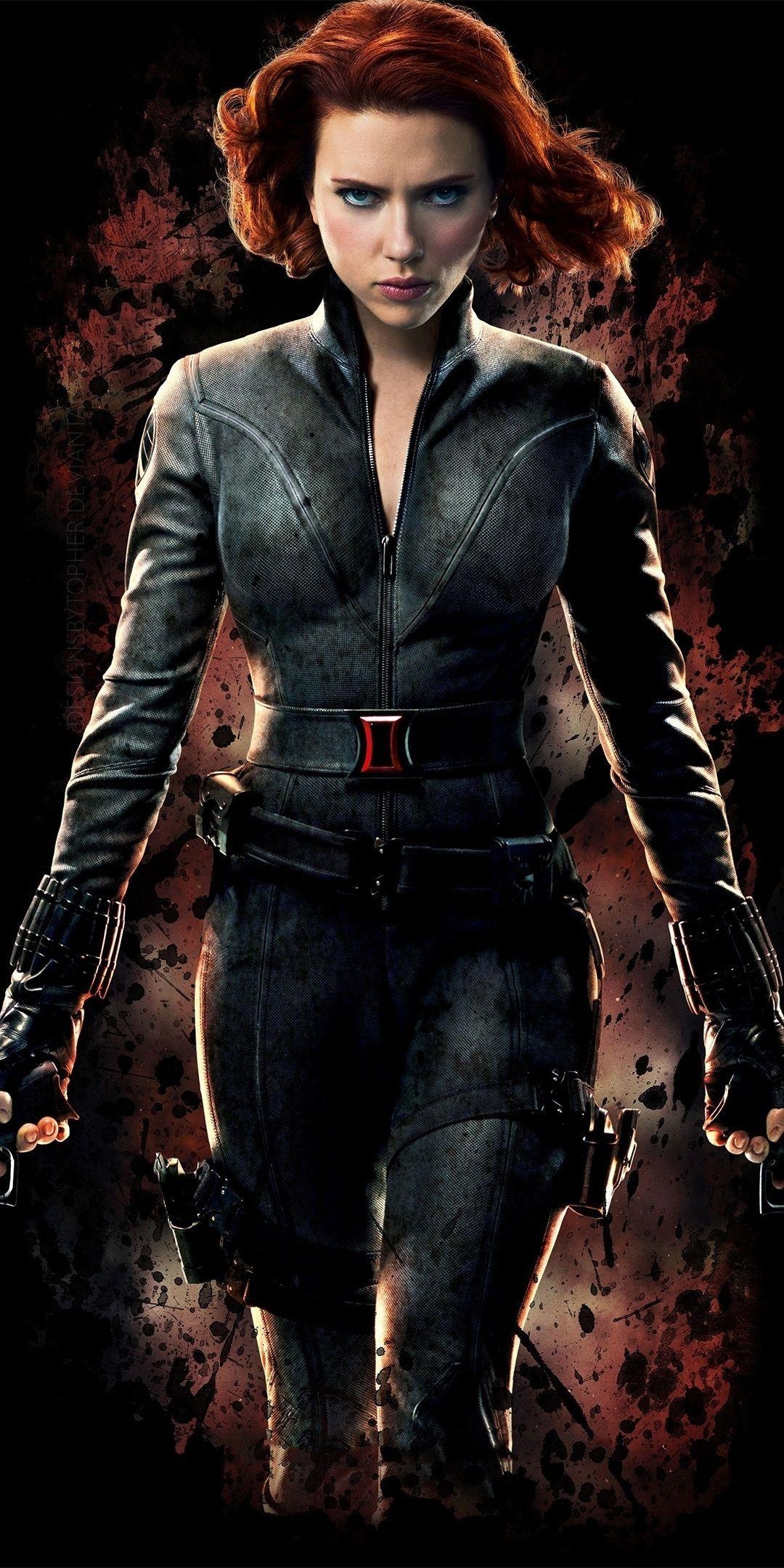 Black Widow, Scarlett Johansson, Avengers, minimal, Bild, 1080x2160 HD Handy