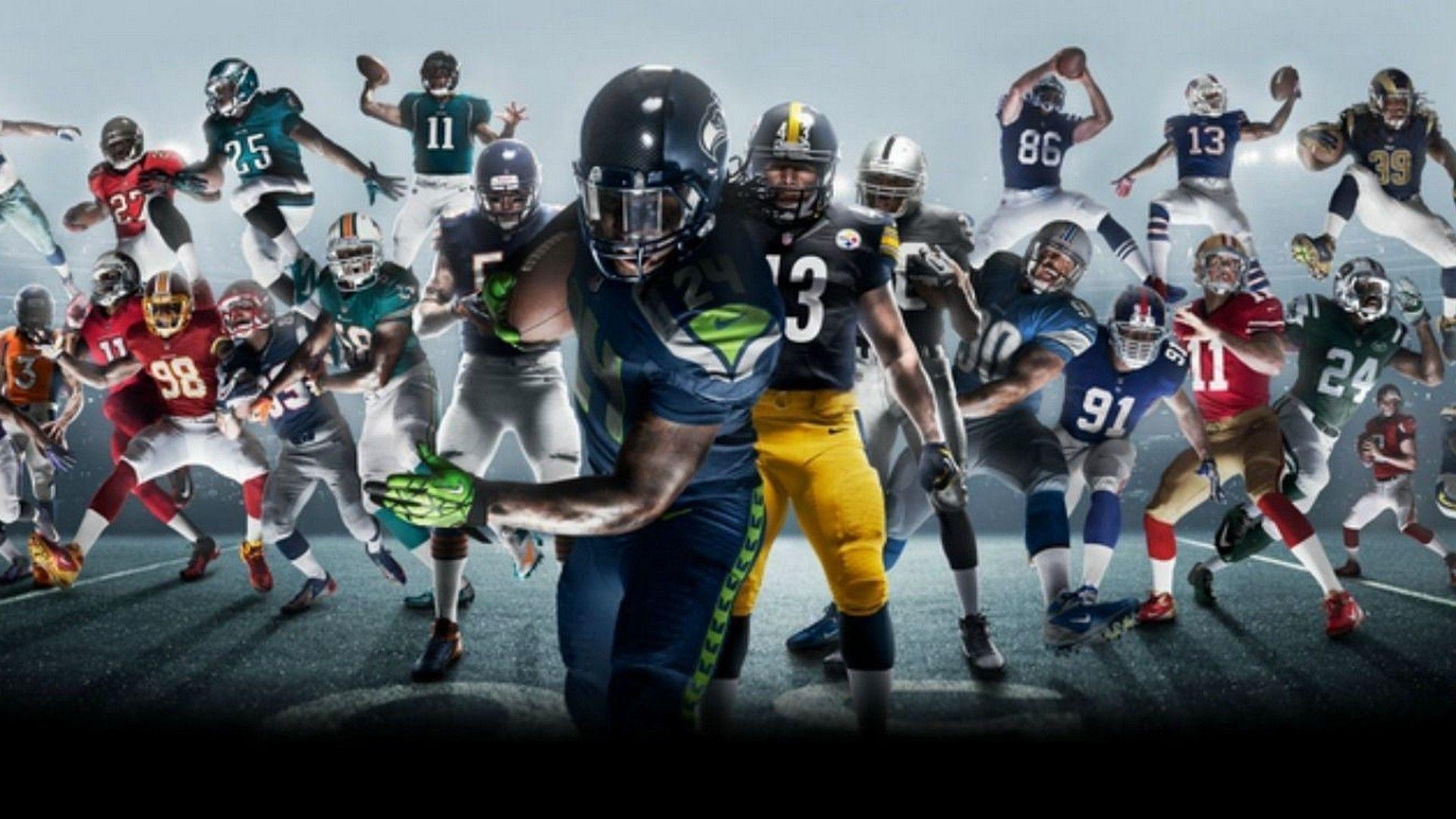 NFL Fußball, coole Hintergründe, Sport, American Football, Spiel, 1920x1080 Full HD Desktop