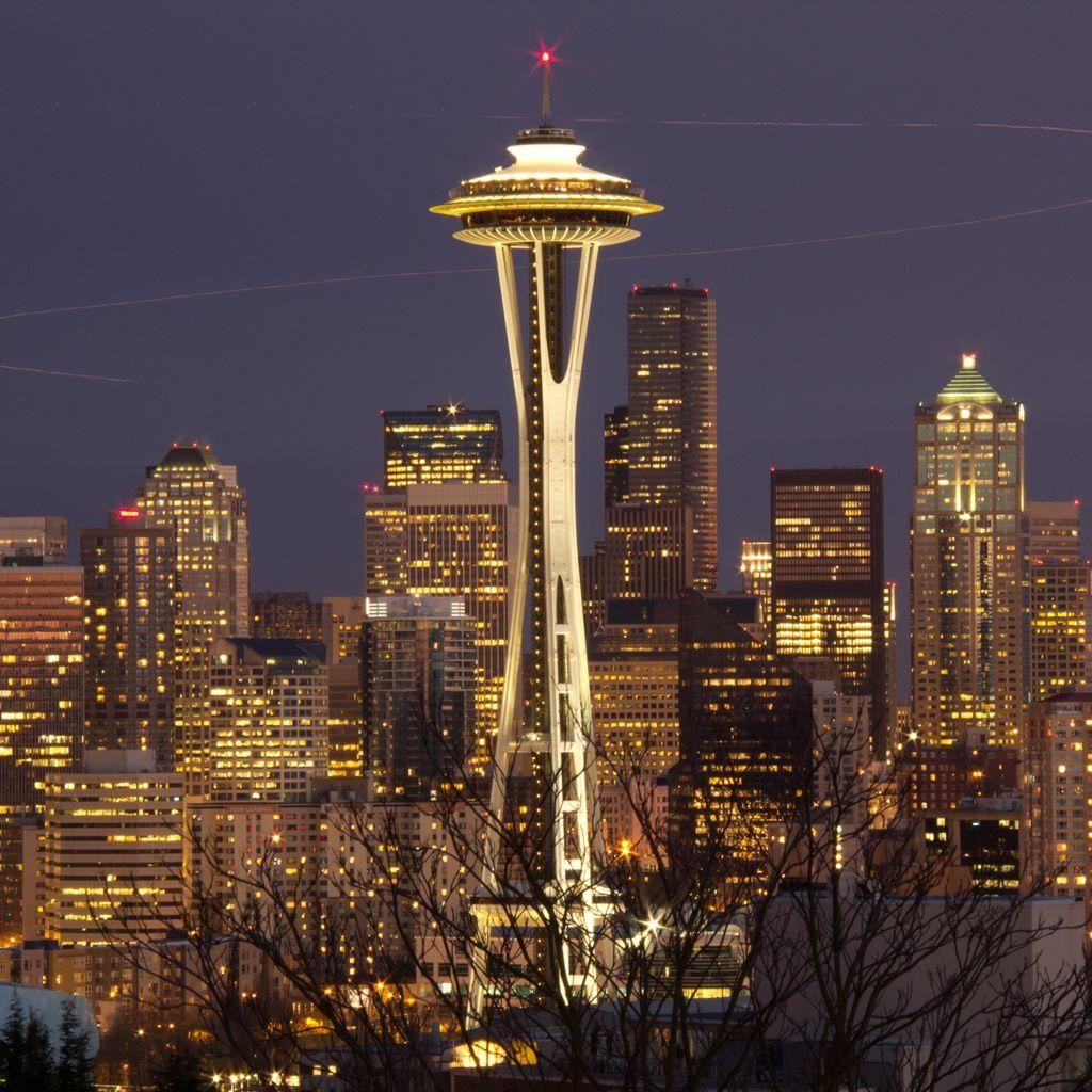 Seattle, Skyline, Reisen, InterfaceLIFT, Hintergrund, 1030x1030 HD Handy