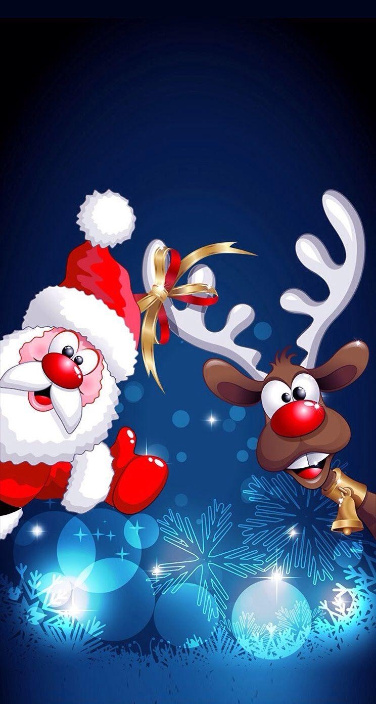 Weihnachtsmann, iPhone, Hintergrund, Festlich, Feiertage, 750x1400 HD Handy