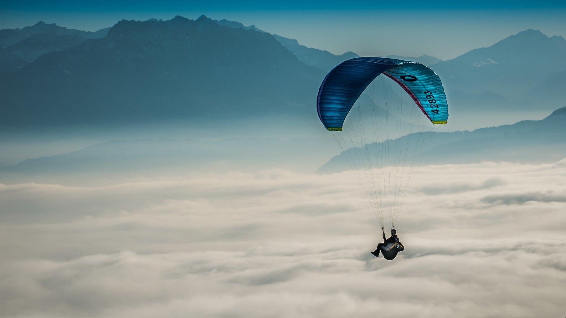 Drachenfliegen, Wolken, HD, Abenteuer, Himmel, 1920x1080 Full HD Desktop