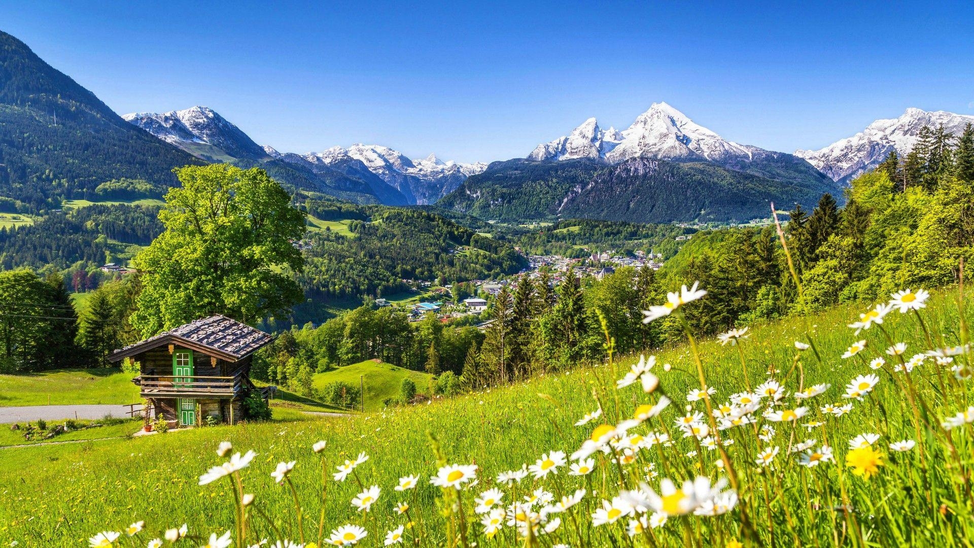 Berchtesgaden, Frühling, Bayern, Deutschland, Natur, 1920x1080 Full HD Desktop