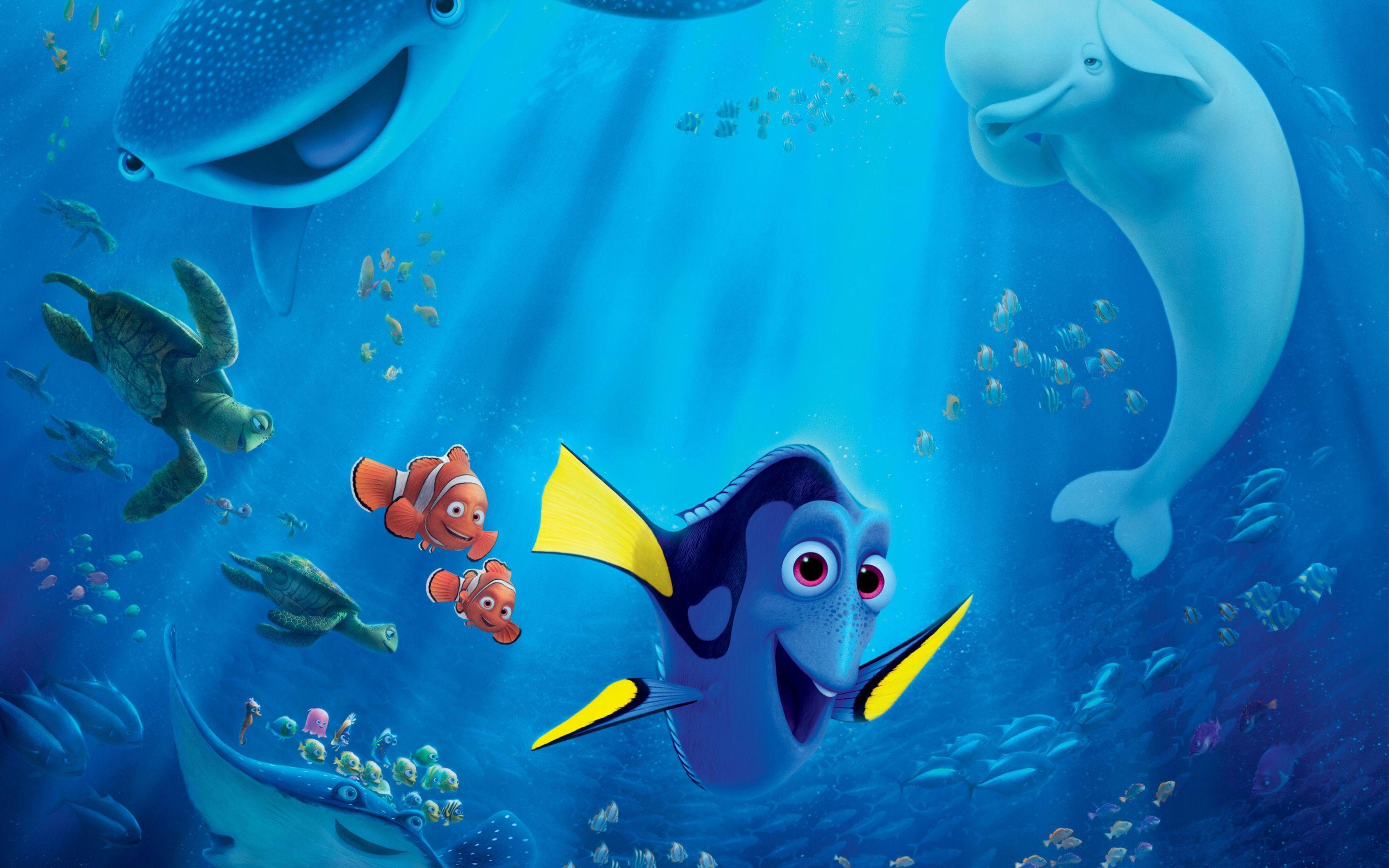 Finding Dory, Cartoon, Animationsfilm, Disney, Ozean, 2880x1800 HD Desktop