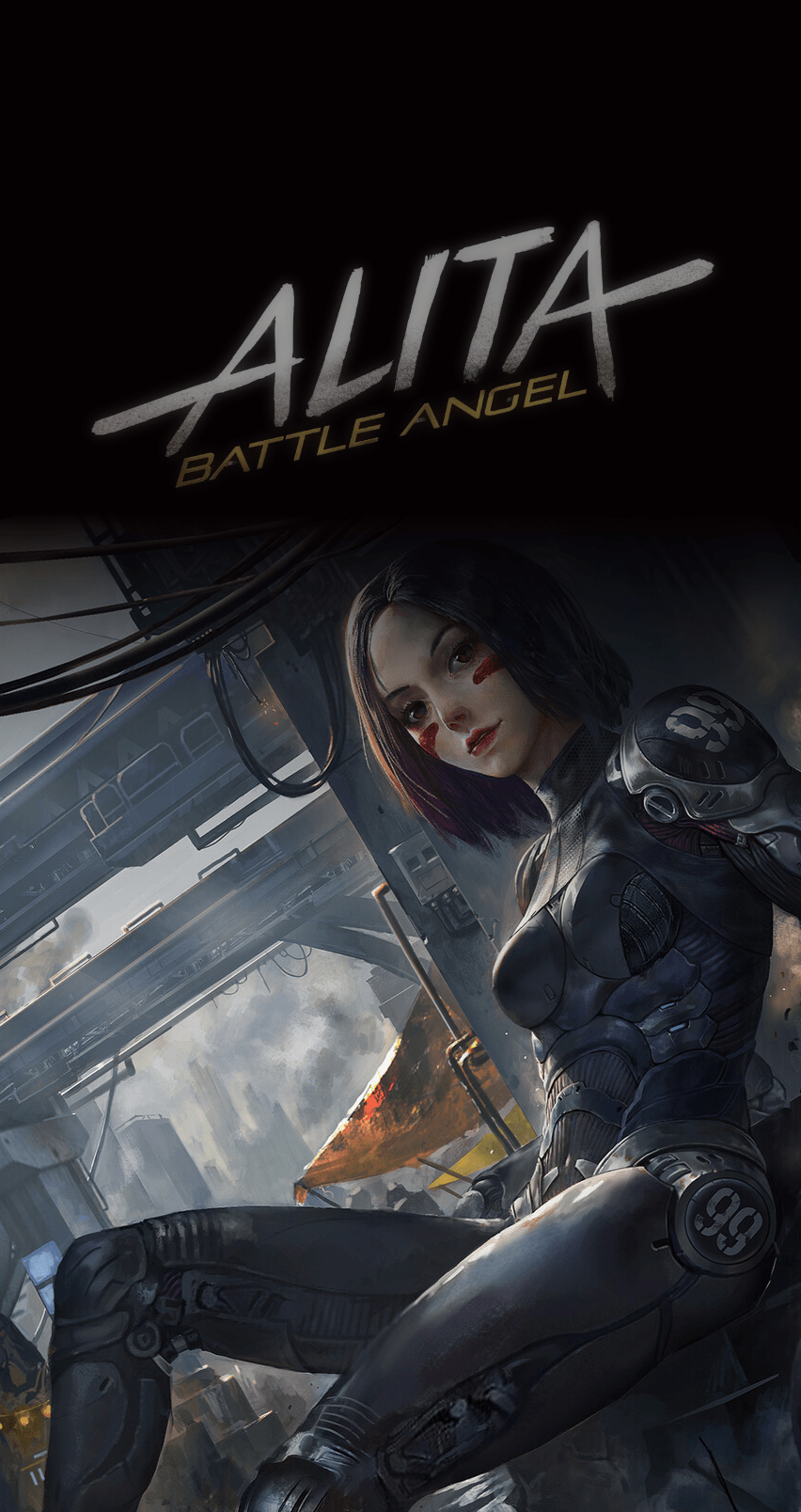 Alita Battle Angel, iPhone, Hintergrund, Cinematic, Digital, 860x1610 HD Handy