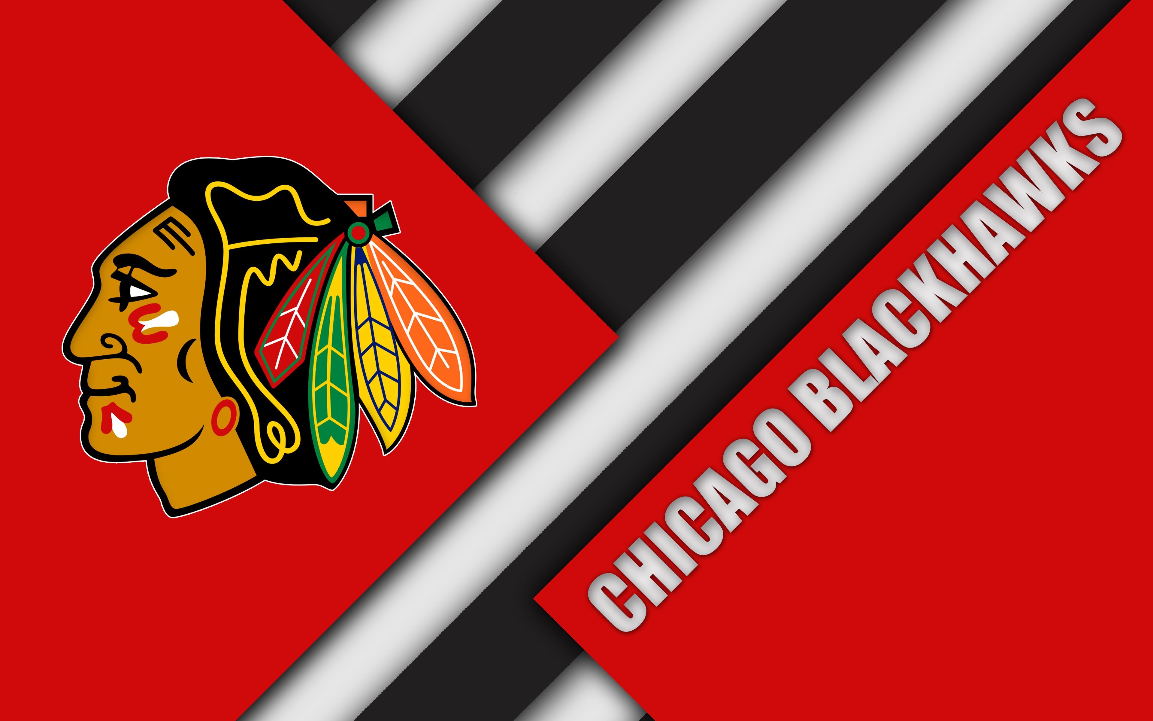 Chicago Blackhawks, 4K, Ultra HD, Hintergrund, Sport, 3840x2400 4K Desktop