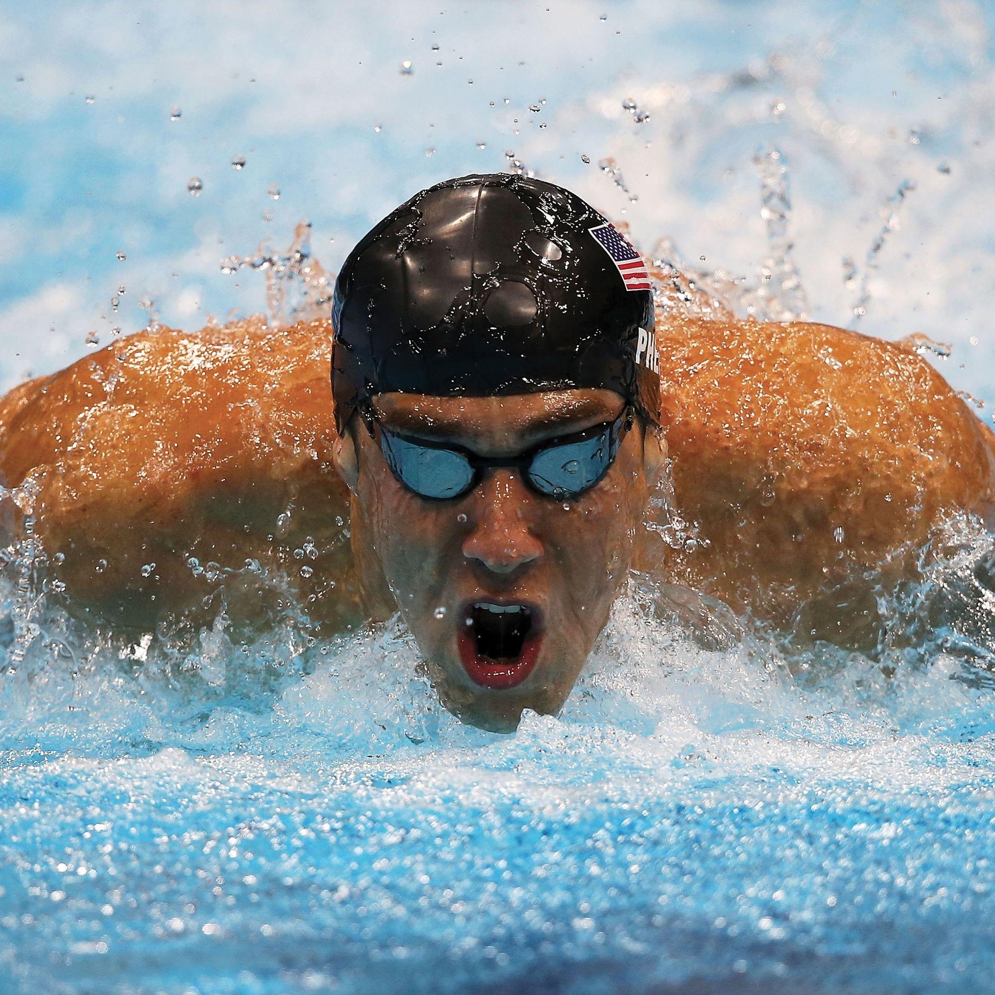 Michael Phelps, Retina, iPhone X, Schwimmer, Bild, 2050x2050 HD Handy