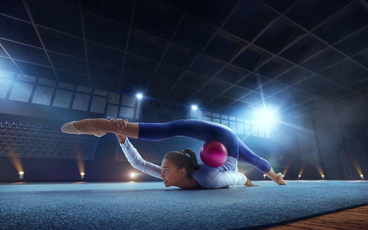 Rhythmische Sportgymnastik, Eugene, Aufführung, Flexibilität, Sport, 1280x800 HD Desktop