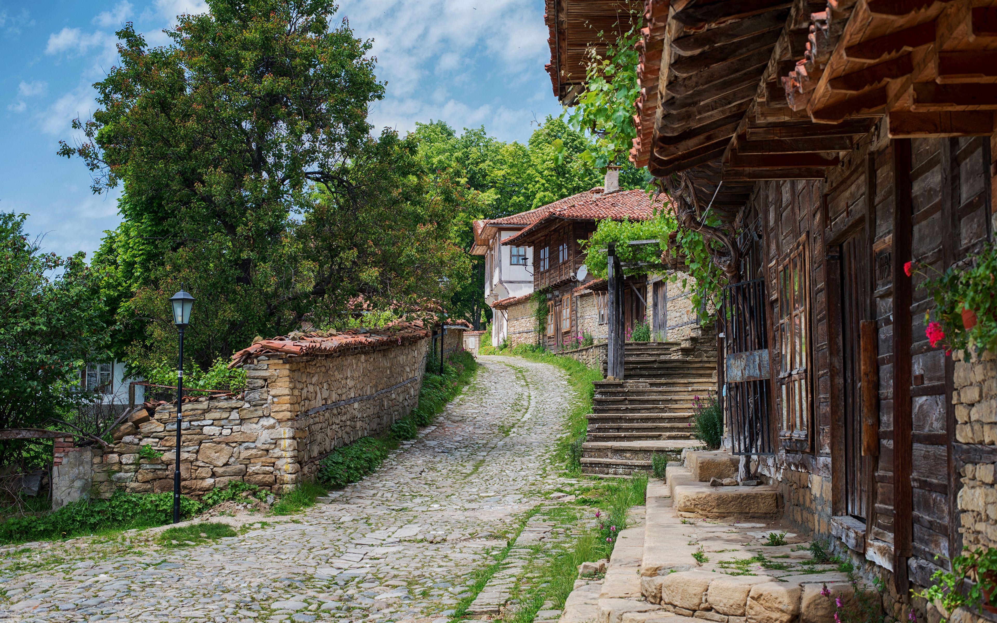 Bulgarien, Zheravna, Treppen, Straßen, Städte, 3840x2400 4K Desktop