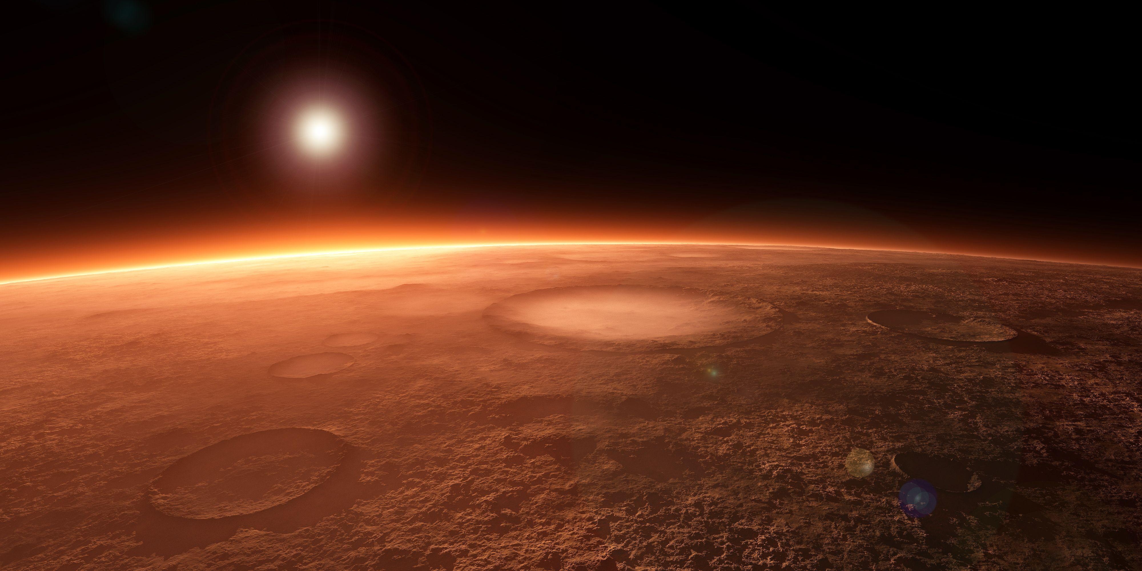 Mars Planet, Weltraum, Astronomie, Roter Planet, 4000x2000 Dual Screen Desktop