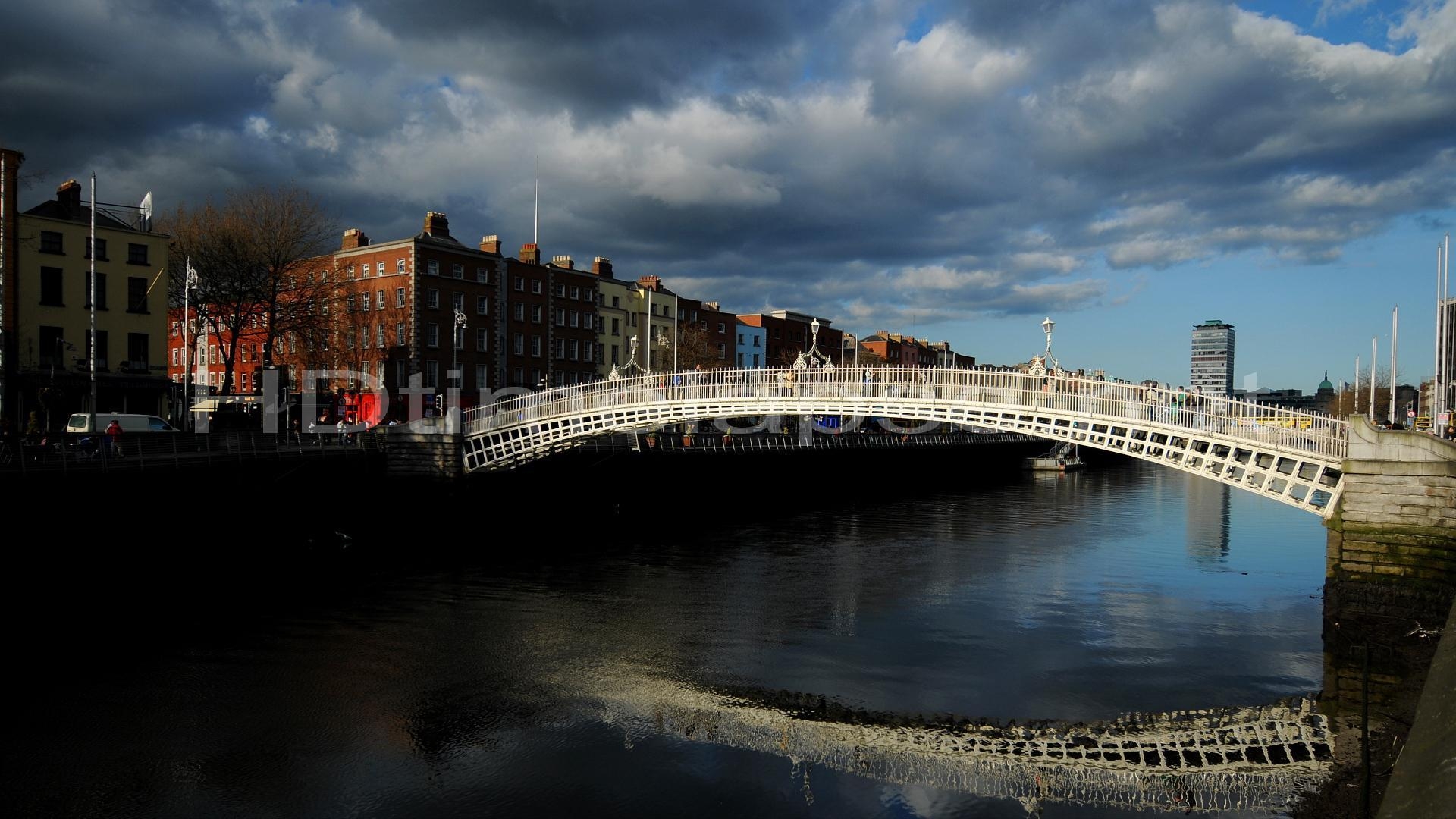 Dublin, Irland, Android, Hintergrund, Stadt, 1920x1080 Full HD Desktop