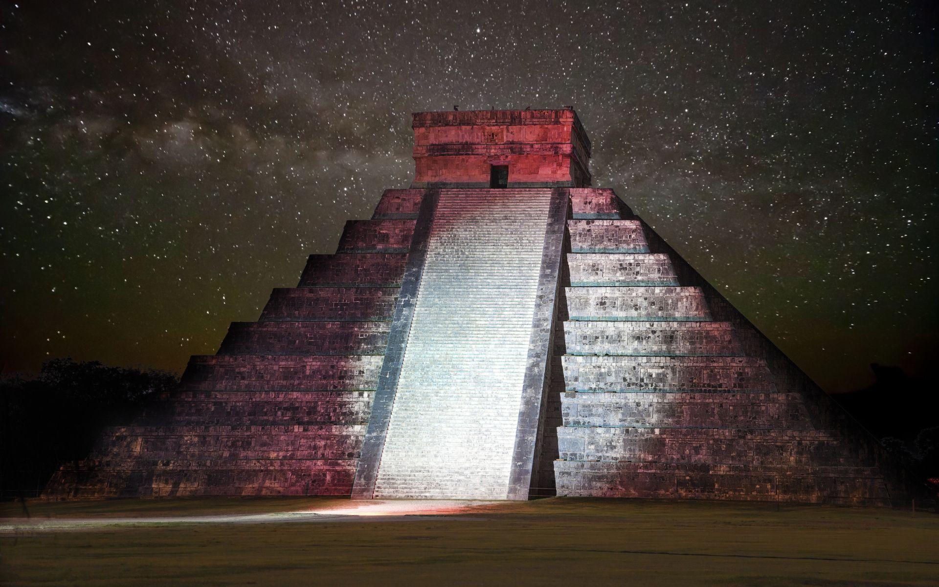 Chichen Itza, Pyramide, Mexiko, Widescreen, Yucatán, 1920x1200 HD Desktop