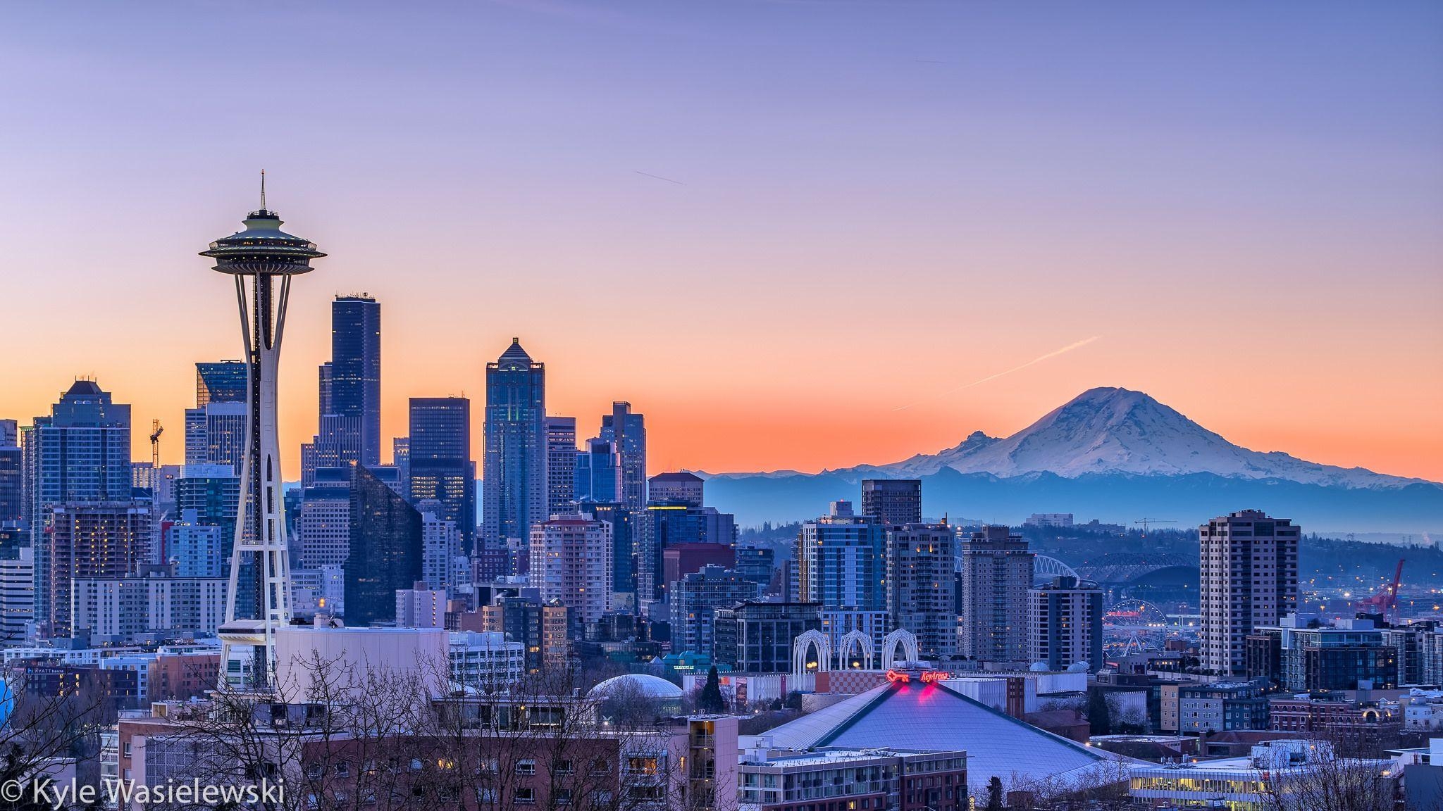 Seattle, Reisen, Hochqualität, Stadtansicht, Hintergrund, 2050x1160 HD Desktop