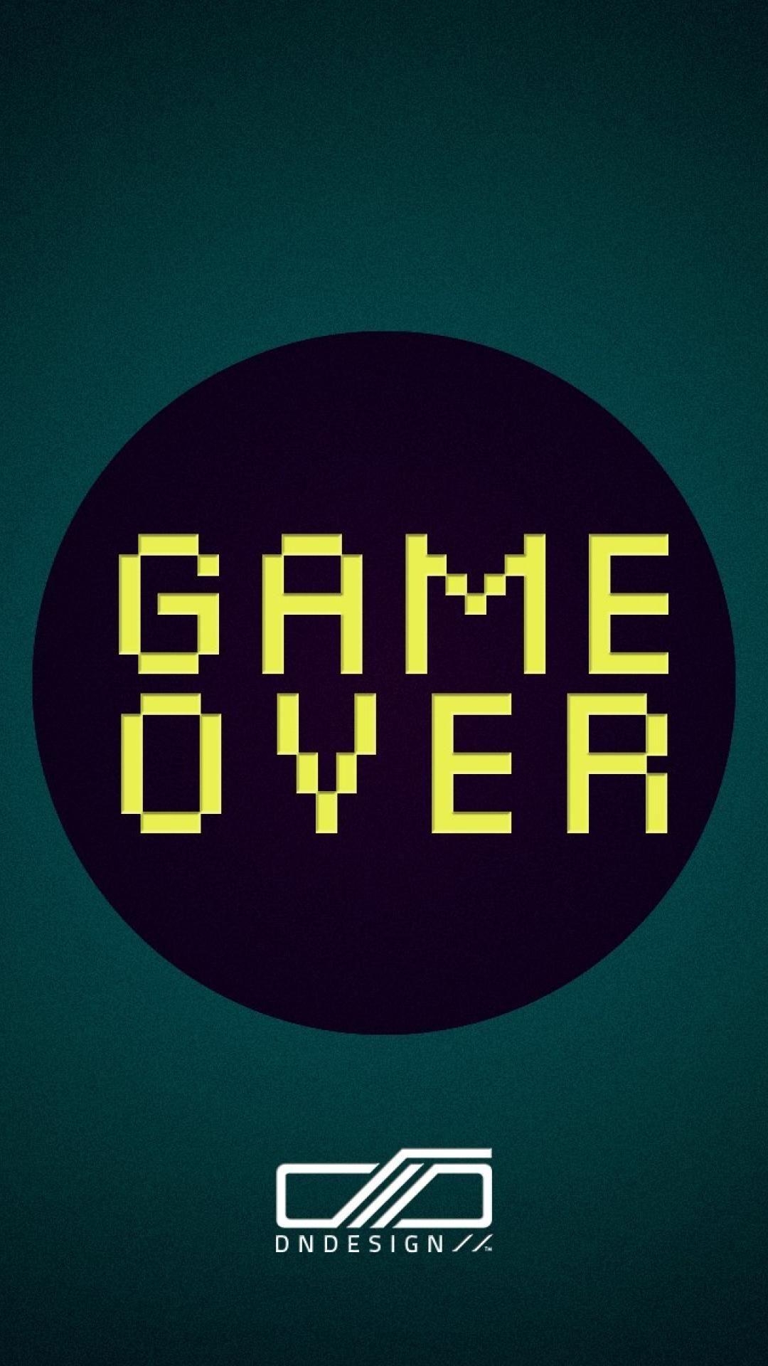 Game Over, Zitat, iPhone, Android, HD, 1080x1920 Full HD Handy