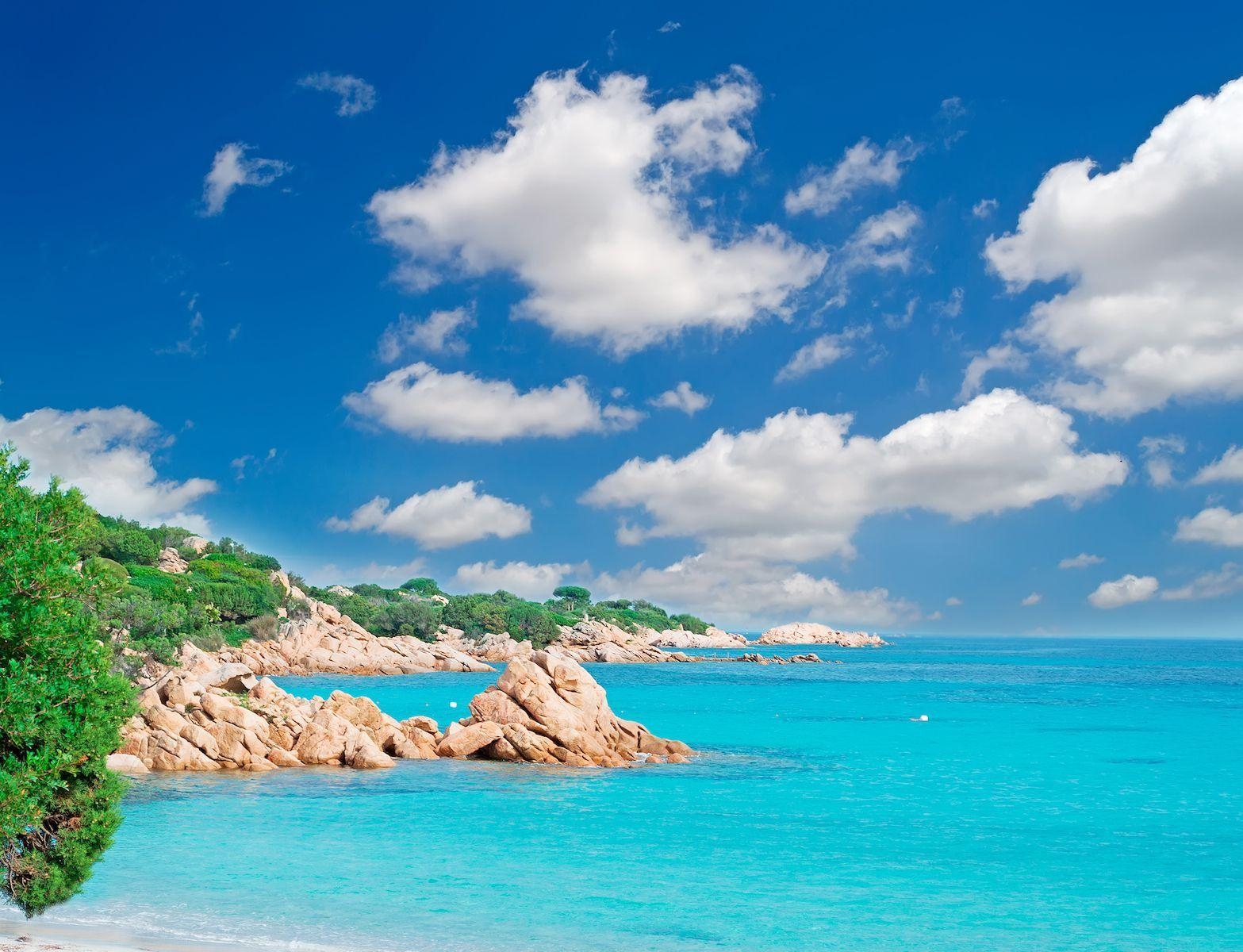 Costa Smeralda, Sardinien, Strände, Italien, Hintergrund, 1570x1200 HD Desktop