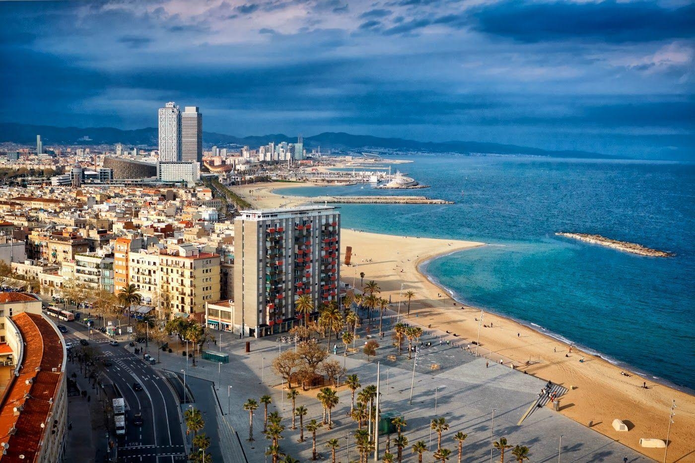 Barcelona Stadt, moderne Metropole, mediterran, Erlebnis, 1400x940 HD Desktop