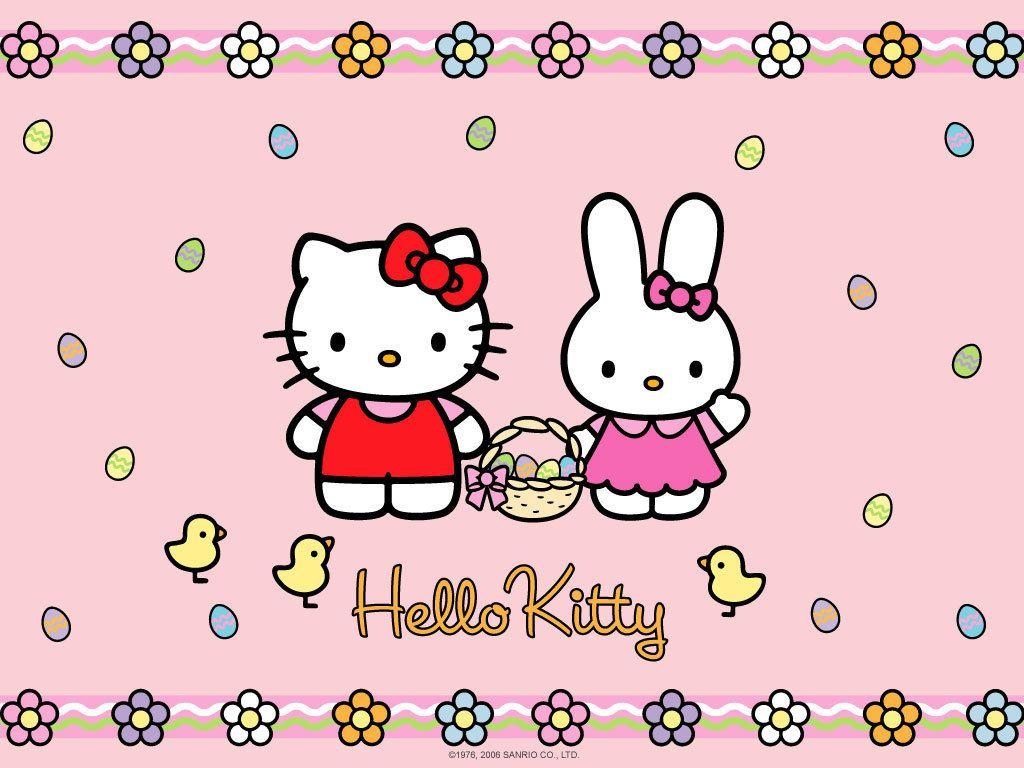 Hello Kitty, Ostern, Bild, Feiertag, Niedlich, 1030x770 HD Desktop