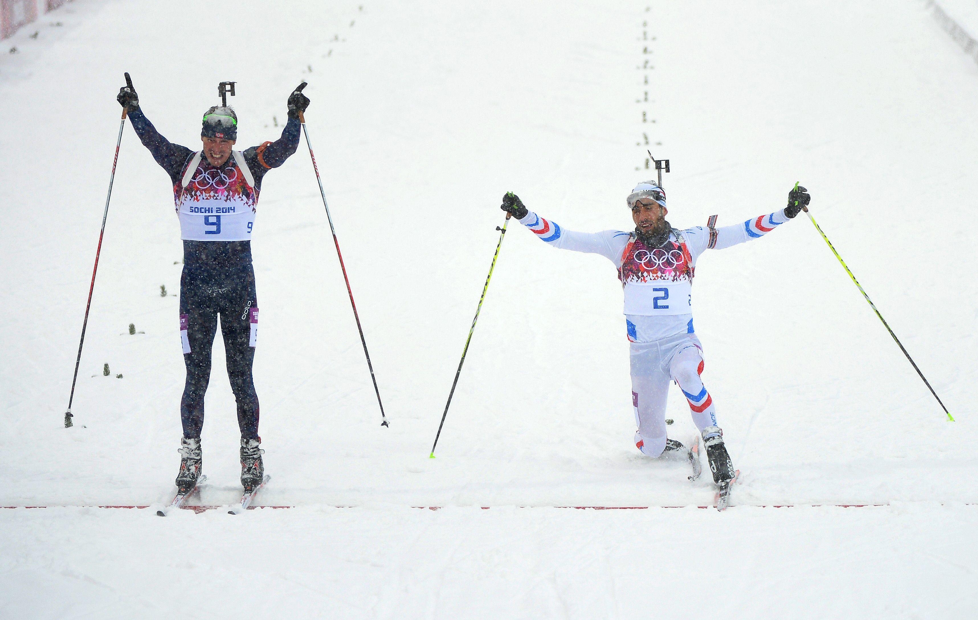 Emil Hegle Svendsen, Norwegen, Biathlon, Goldmedaille, Sotschi 2014, 3440x2180 HD Desktop