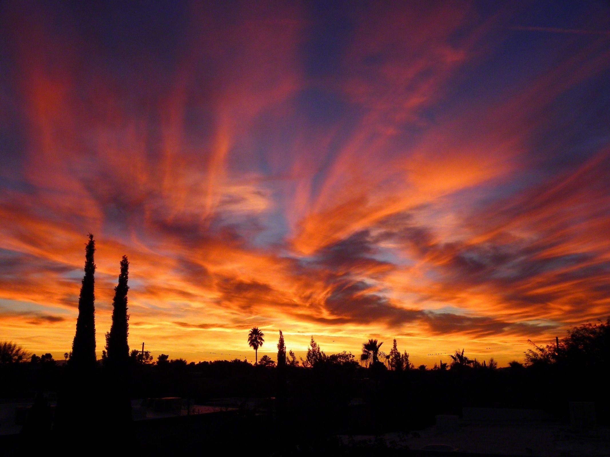 Tucson, Sonnenuntergang, Wüstenhintergrund, Google, Bild, 2140x1600 HD Desktop