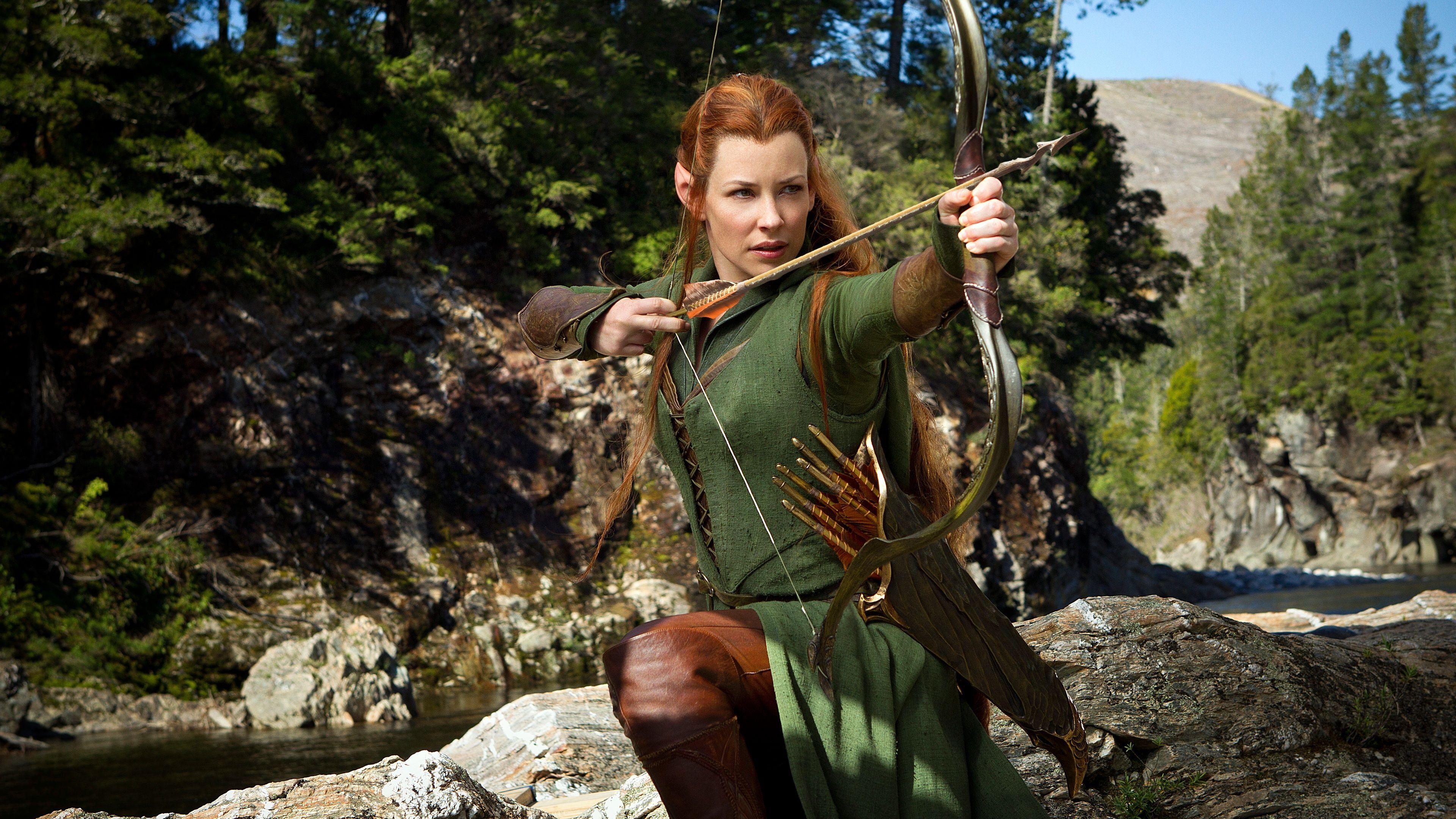 Evangeline Lilly, Tauriel, Hobbit, Film, Bild, 3840x2160 4K Desktop