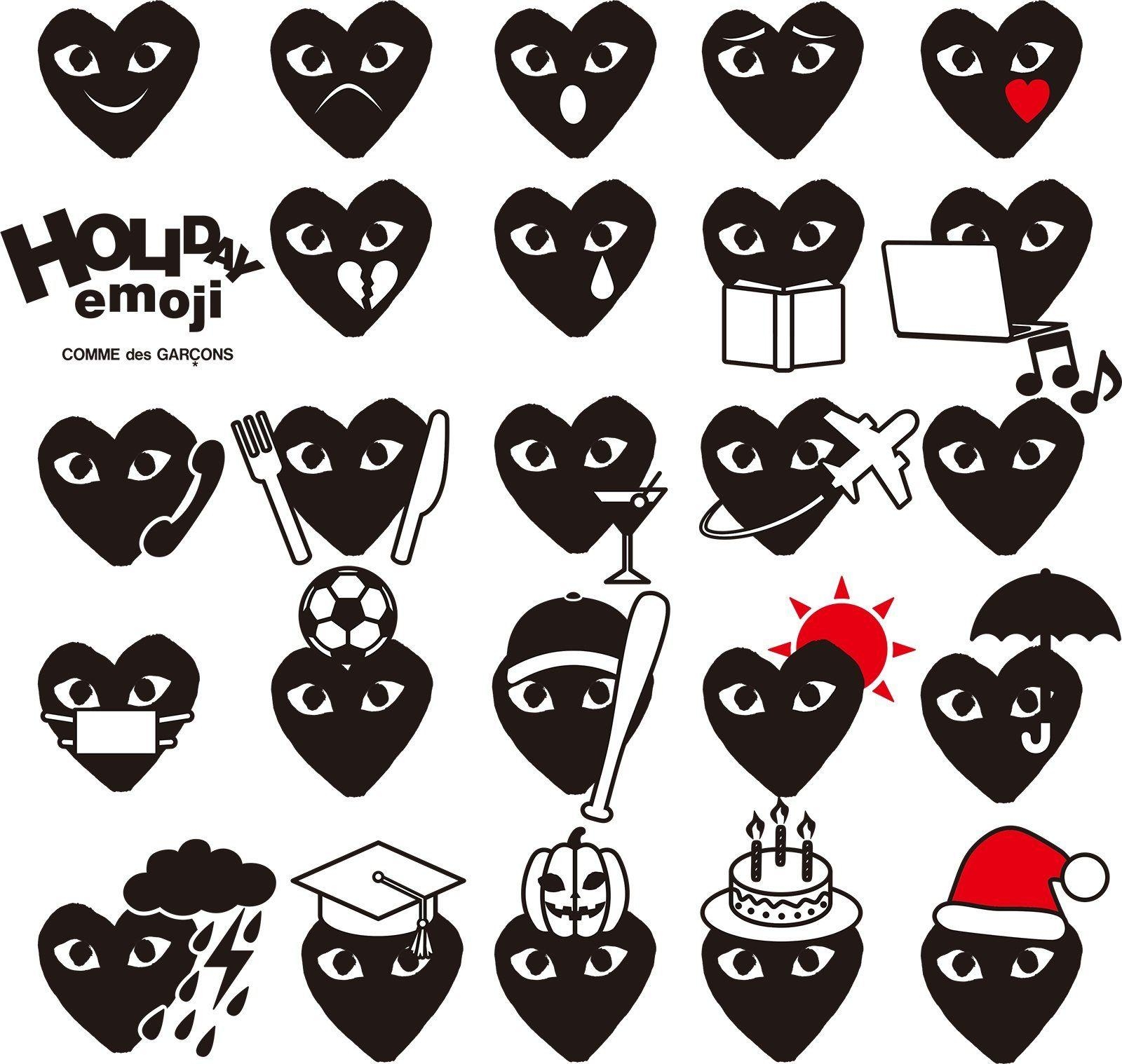 Comme Des Garçons, Emoji-App, iPhone, süß, Innovation, 1600x1520 HD Desktop