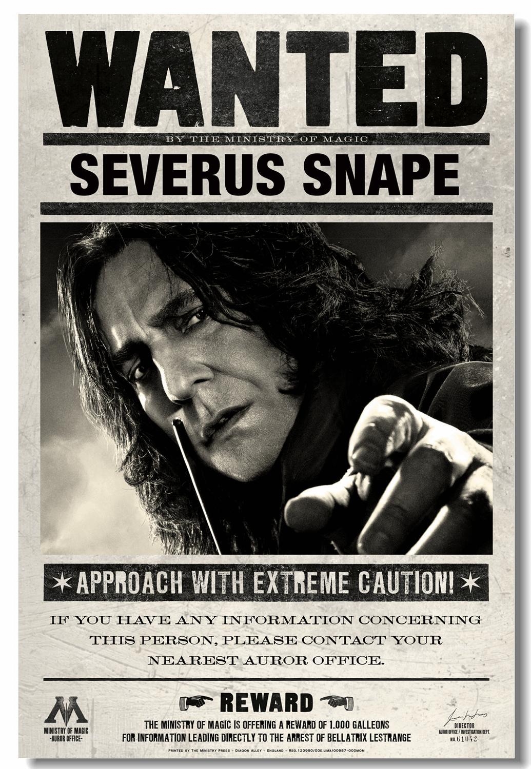 Severus Snape, Leinwanddruck, Vintage Poster, Zauberer, Hogwarts, 1040x1500 HD Handy