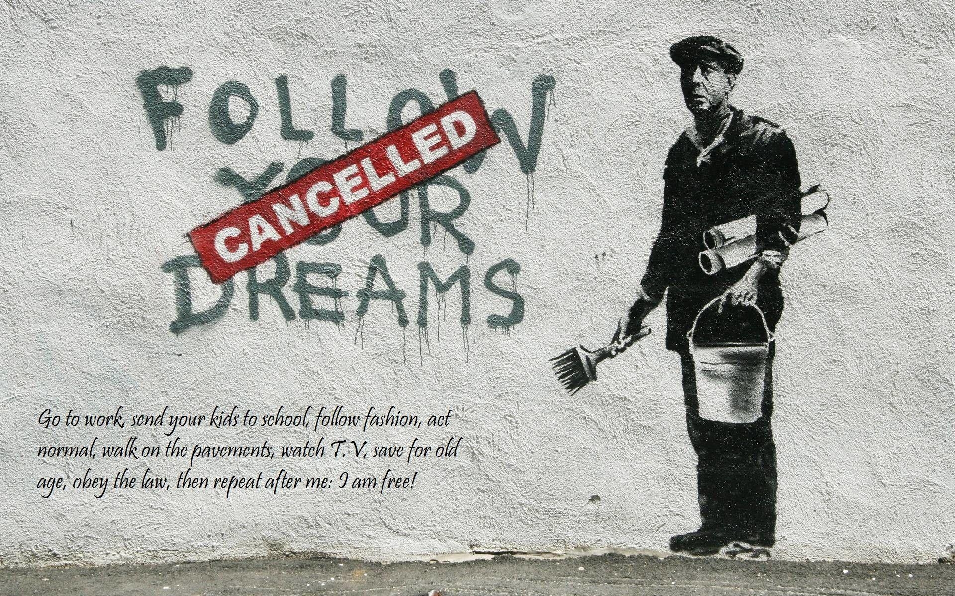 Banksy, Kunst, Inspirierend, Modern, Straße, 1920x1200 HD Desktop