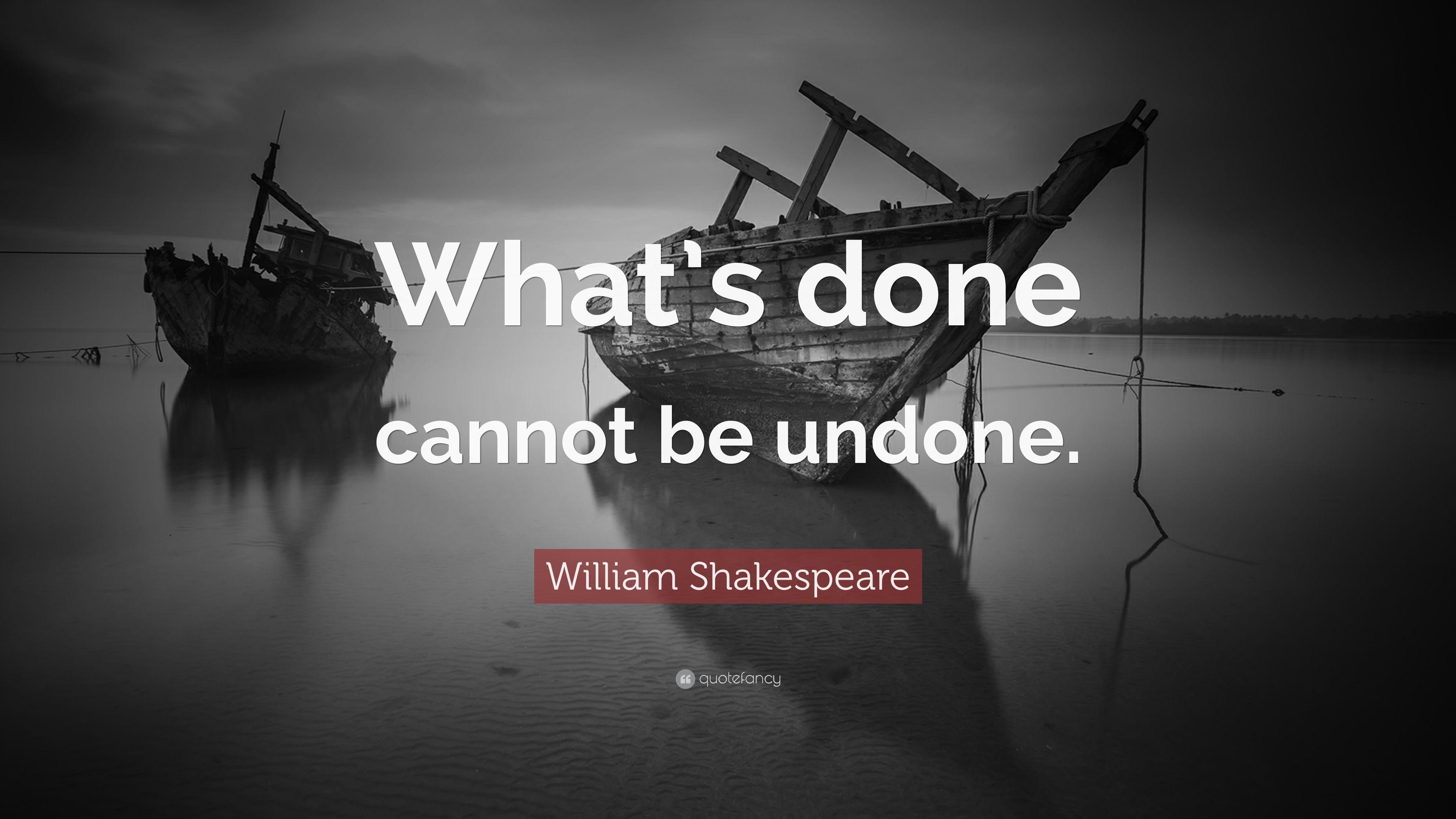 William Shakespeare, Zitat, getan, Bild, Literatur, 3840x2160 4K Desktop