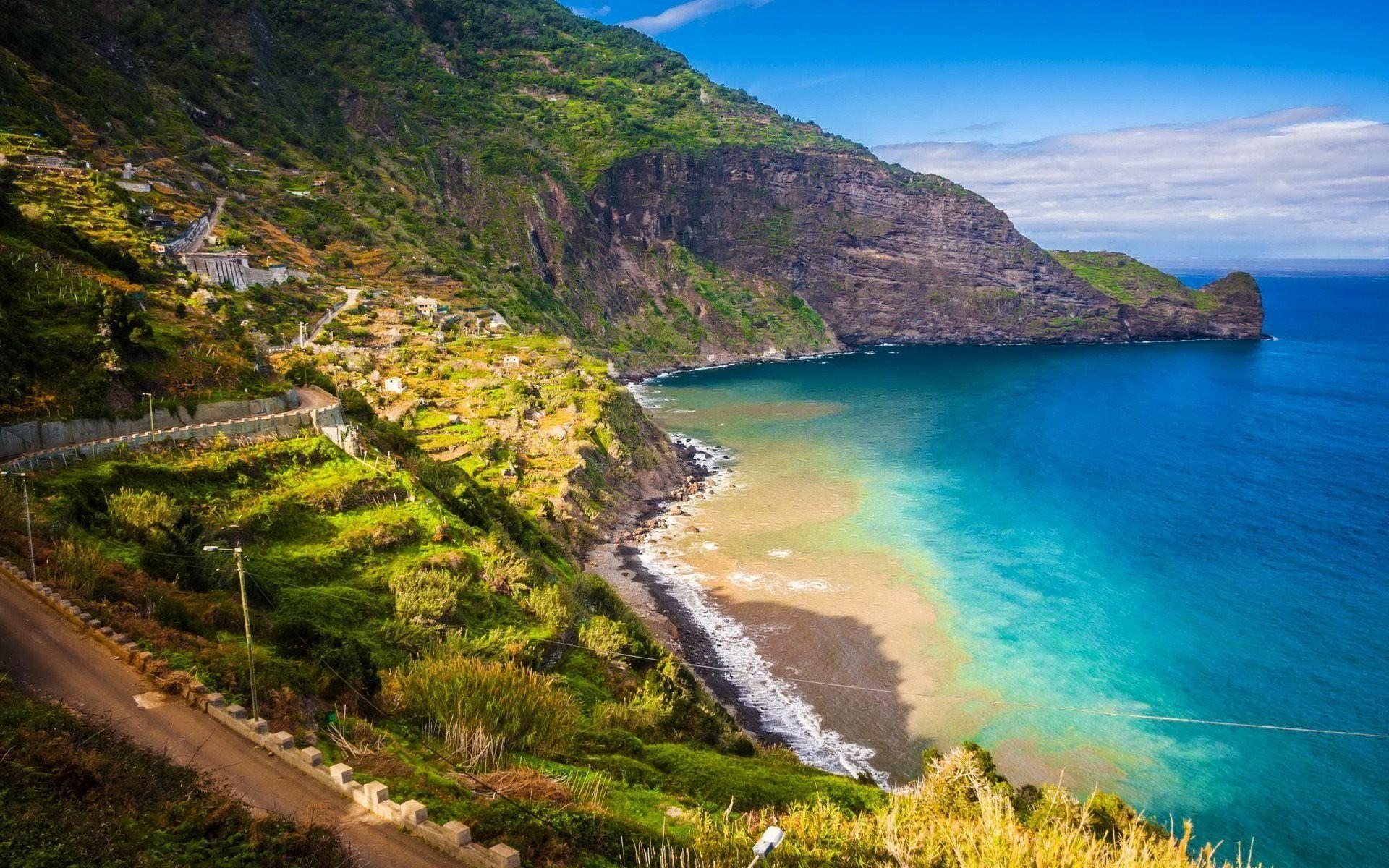 Madeira, Meer, Berge, Sommer, Download, 1920x1200 HD Desktop