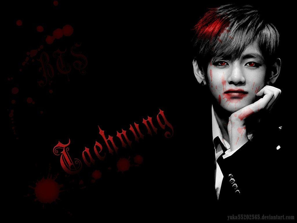 Taehyung, Vampir, Bild, K-Pop, Nacht, 1030x770 HD Desktop