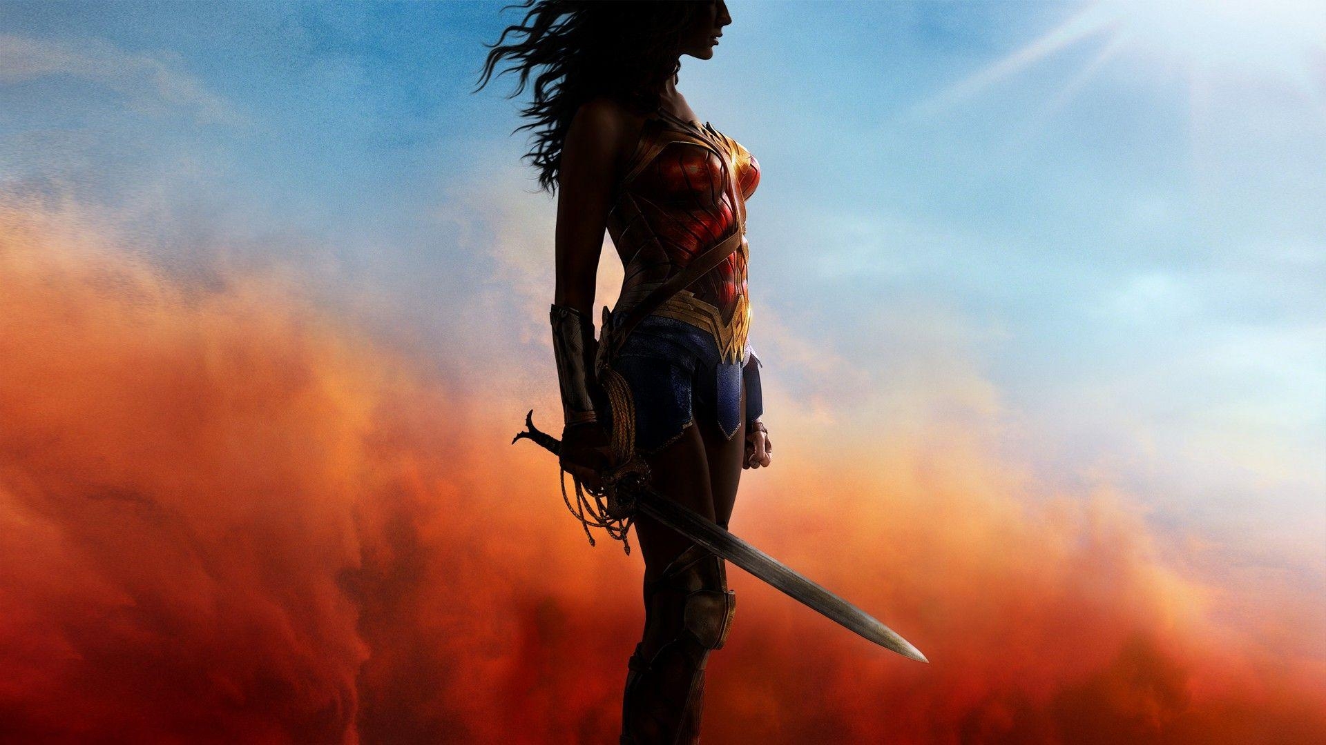 Wonder Woman, Film, Gal Gadot, DC Comics, Poster, 1920x1080 Full HD Desktop