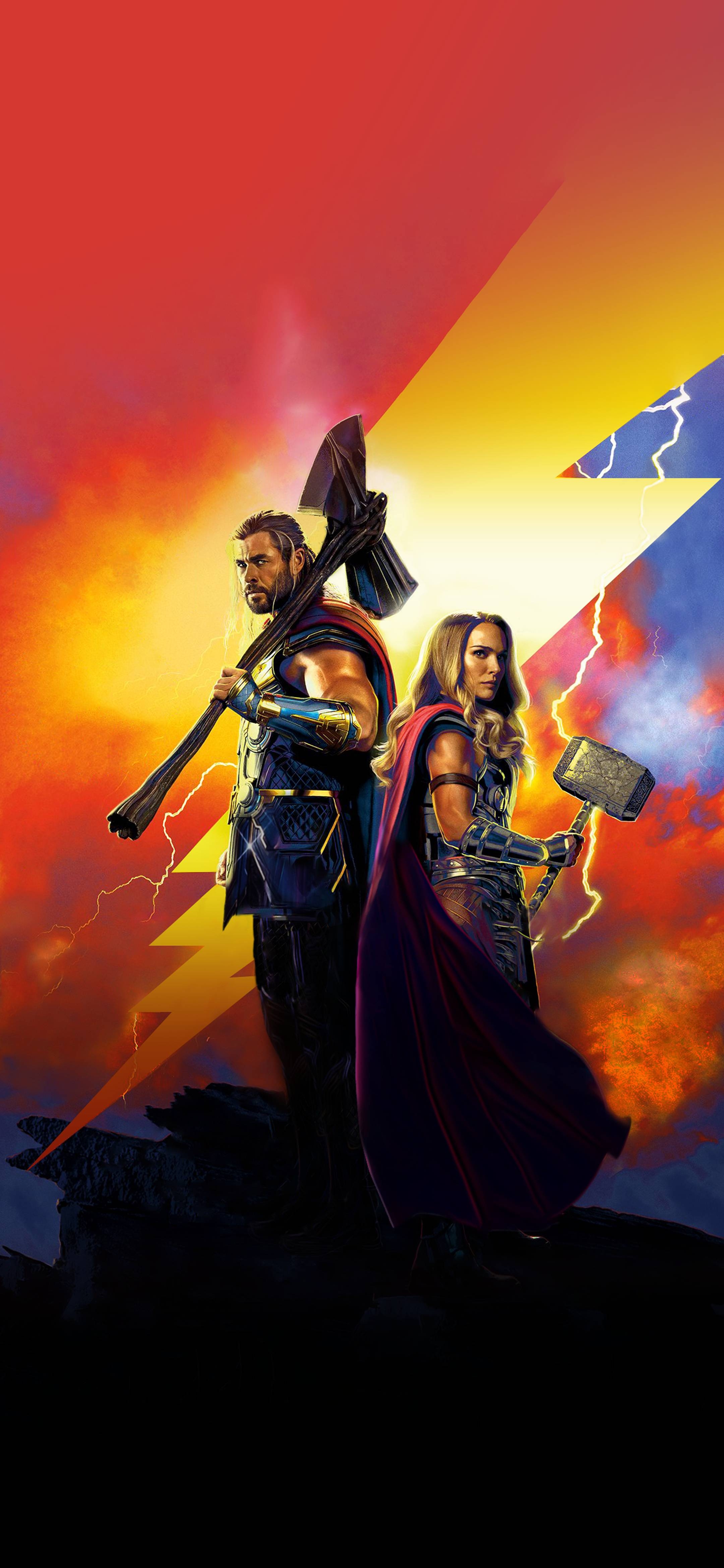 Thor Love and Thunder, Film, 4K, offizielles Poster, 2160x4680 4K Handy