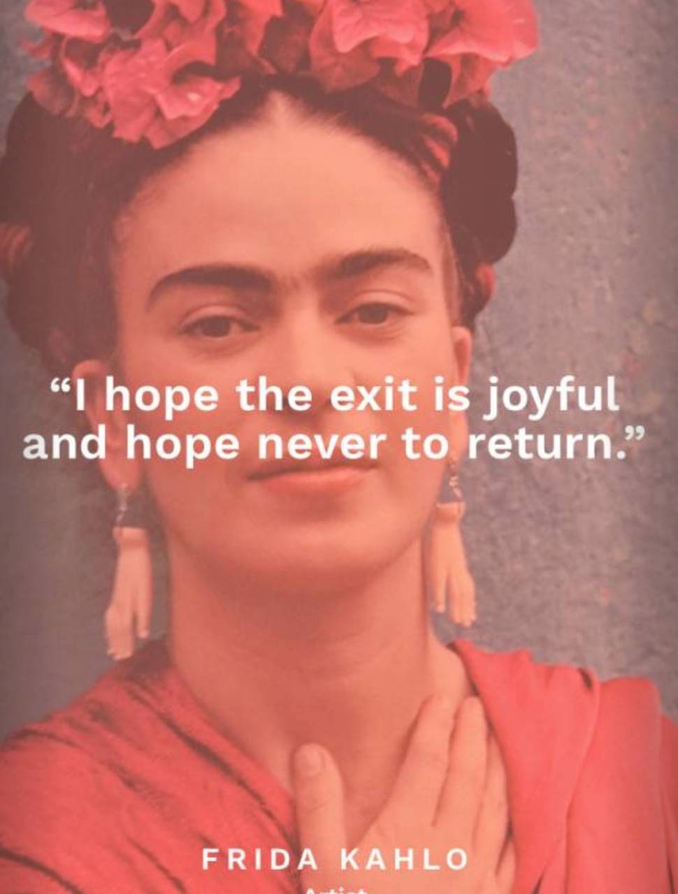 Frida Kahlo, Zitat, Inspiration, Kunst, Wandgestaltung, 970x1280 HD Handy