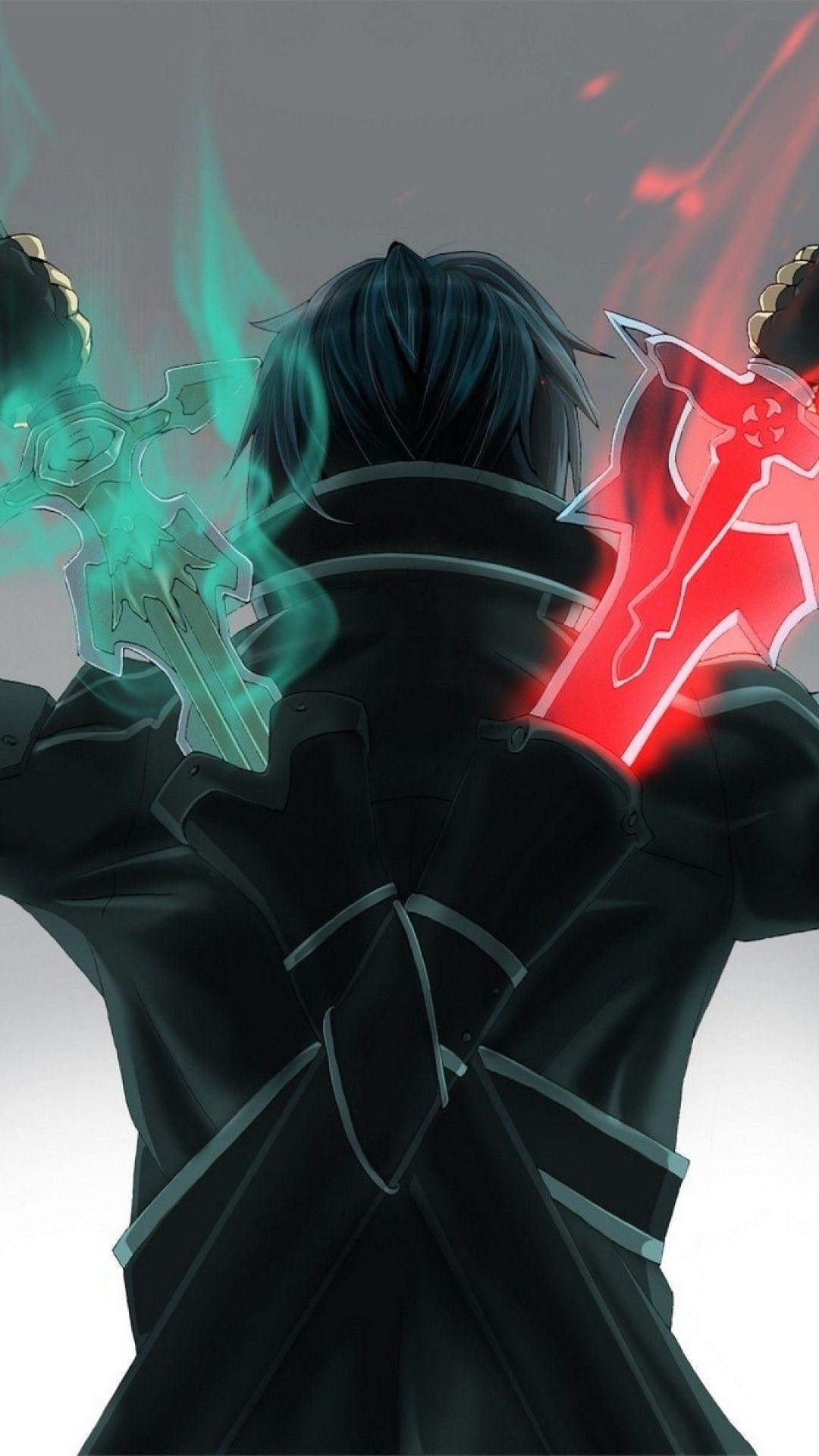 Kirito, Anime, iPhone, Hintergrund, Mobil, 1080x1920 Full HD Handy