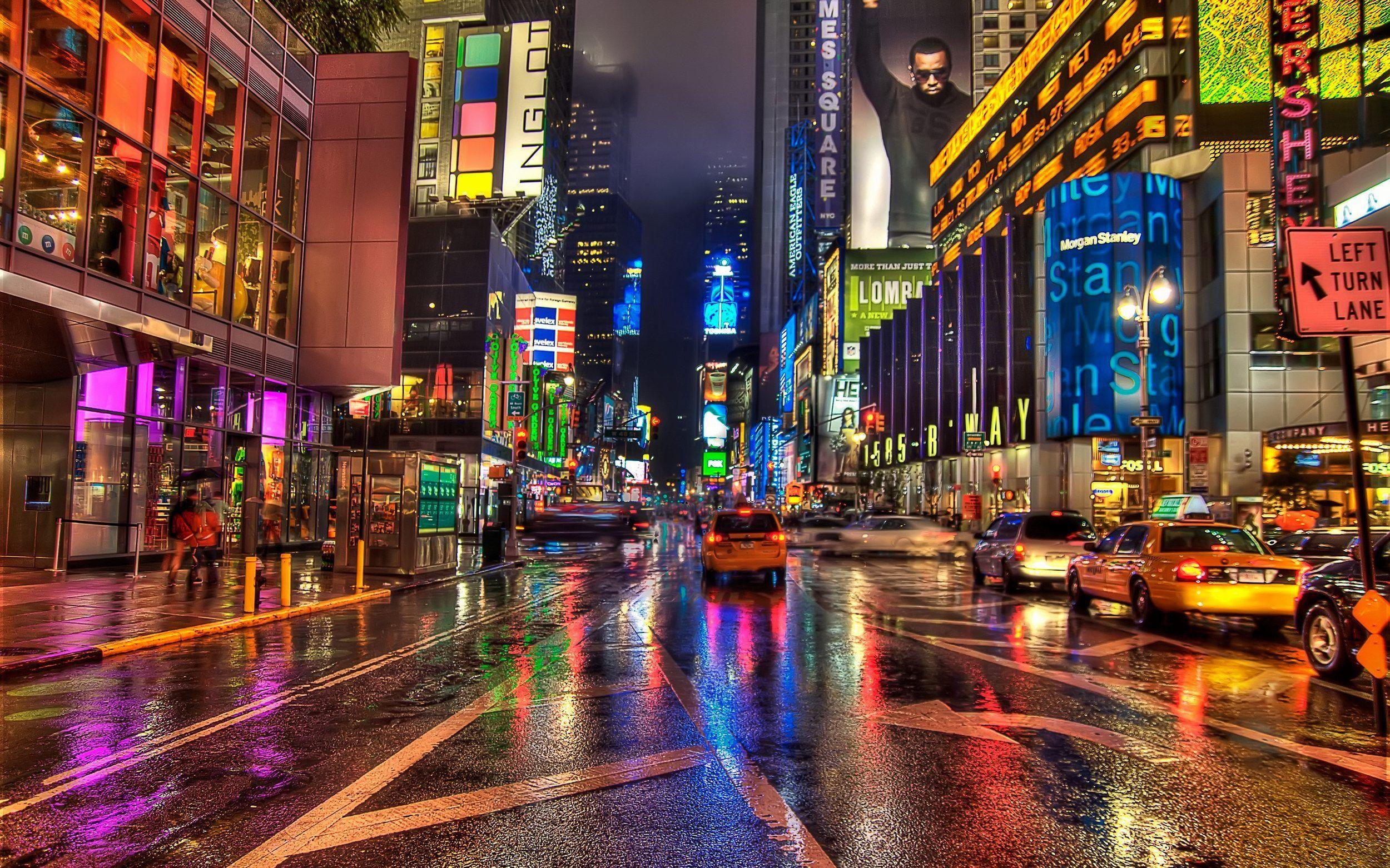 Times Square, Wallpaper, 27028px, Stadt, Nacht, 2500x1570 HD Desktop