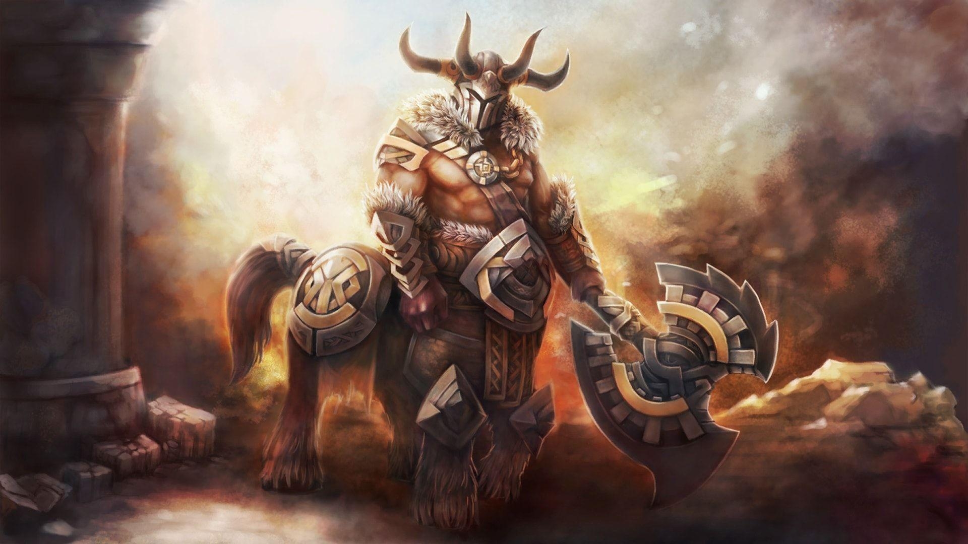 Dota 2, Centaur Warrunner, HD, Kunst, Hintergrund, 1920x1080 Full HD Desktop