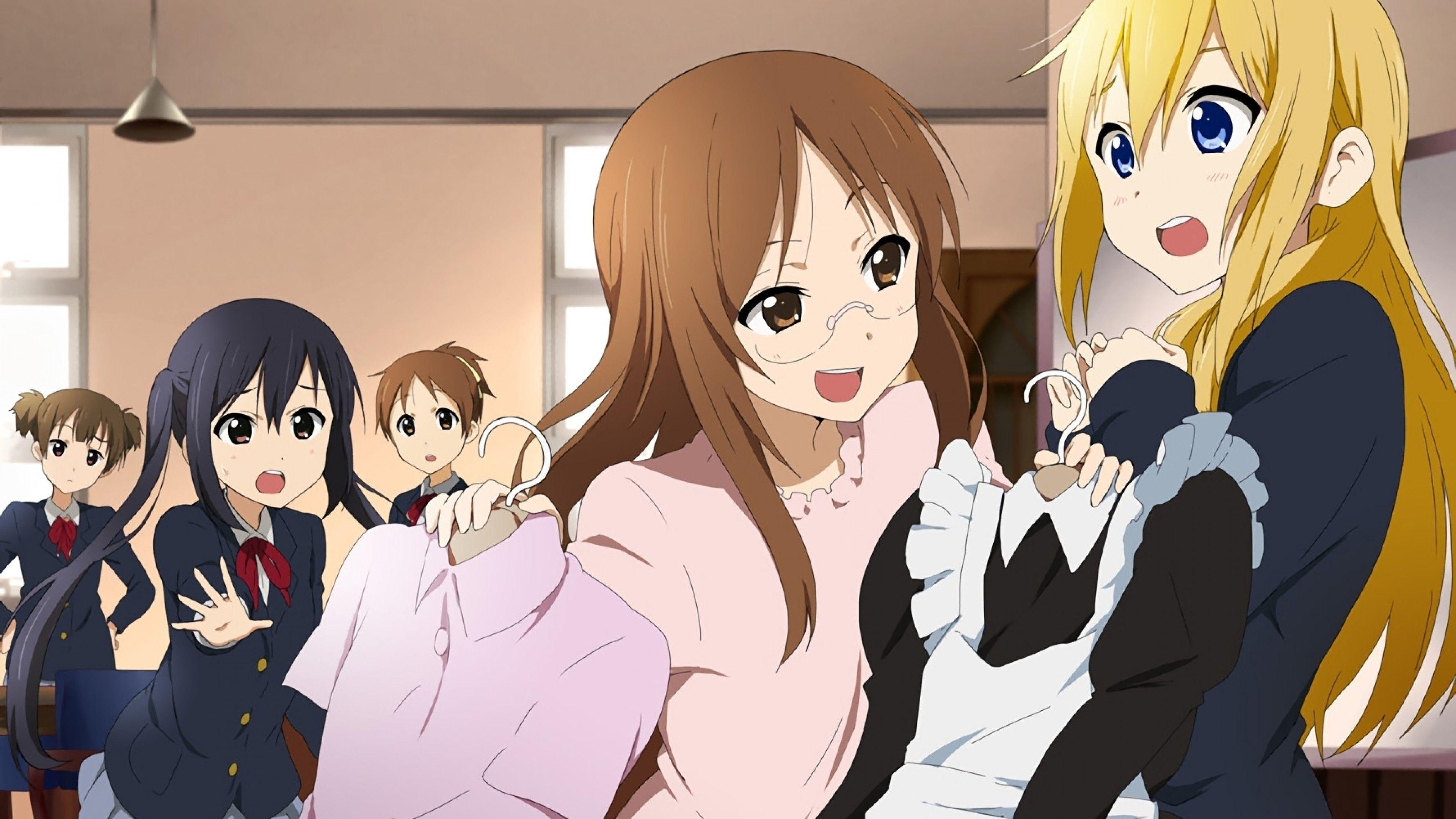 K-ON!, Yui, Suzuki Jun, Sawako, Charaktere, 3840x2160 4K Desktop