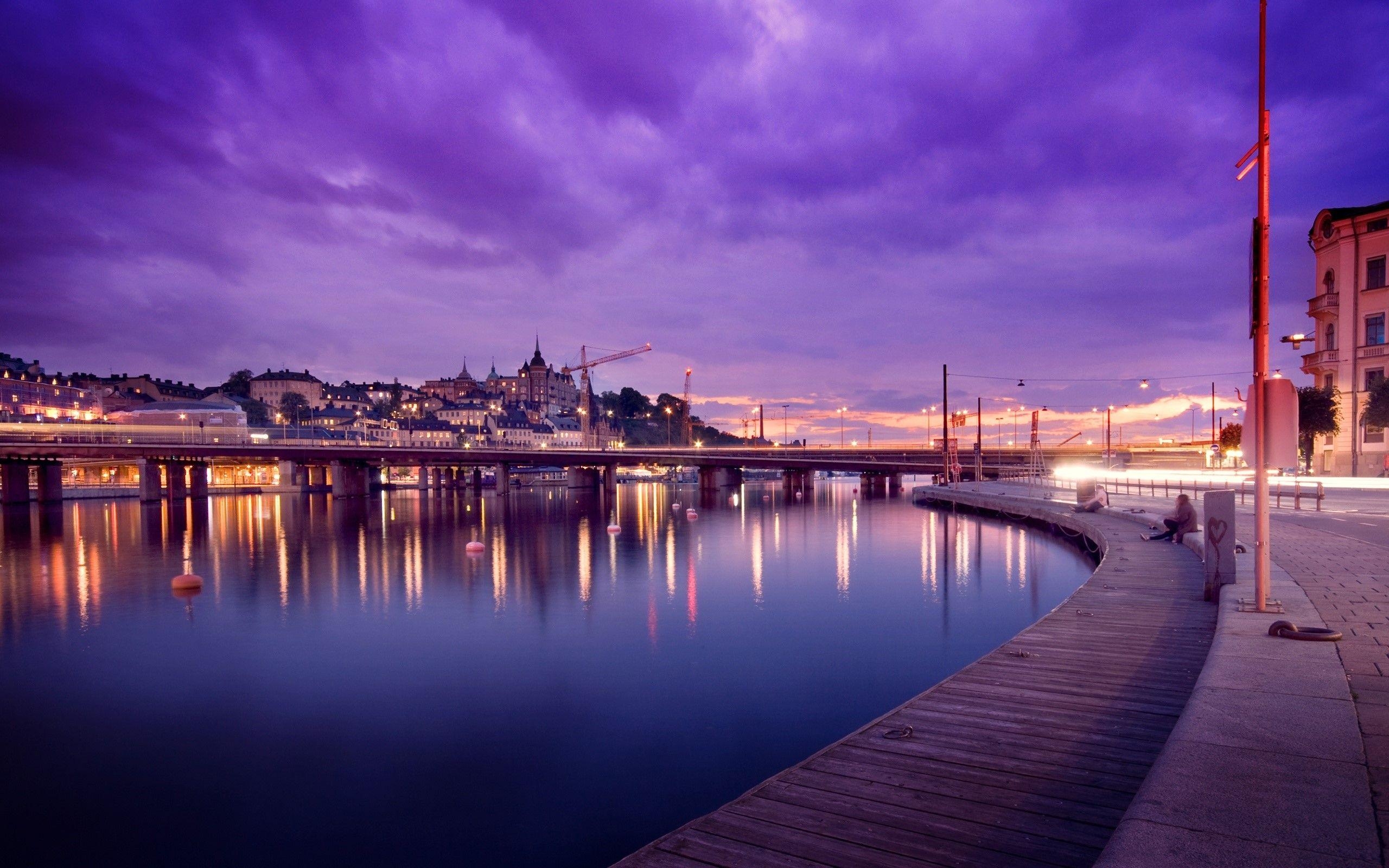 Stockholm, Reflexionen, Wasser, Stadtbild, 2K, 2560x1600 HD Desktop