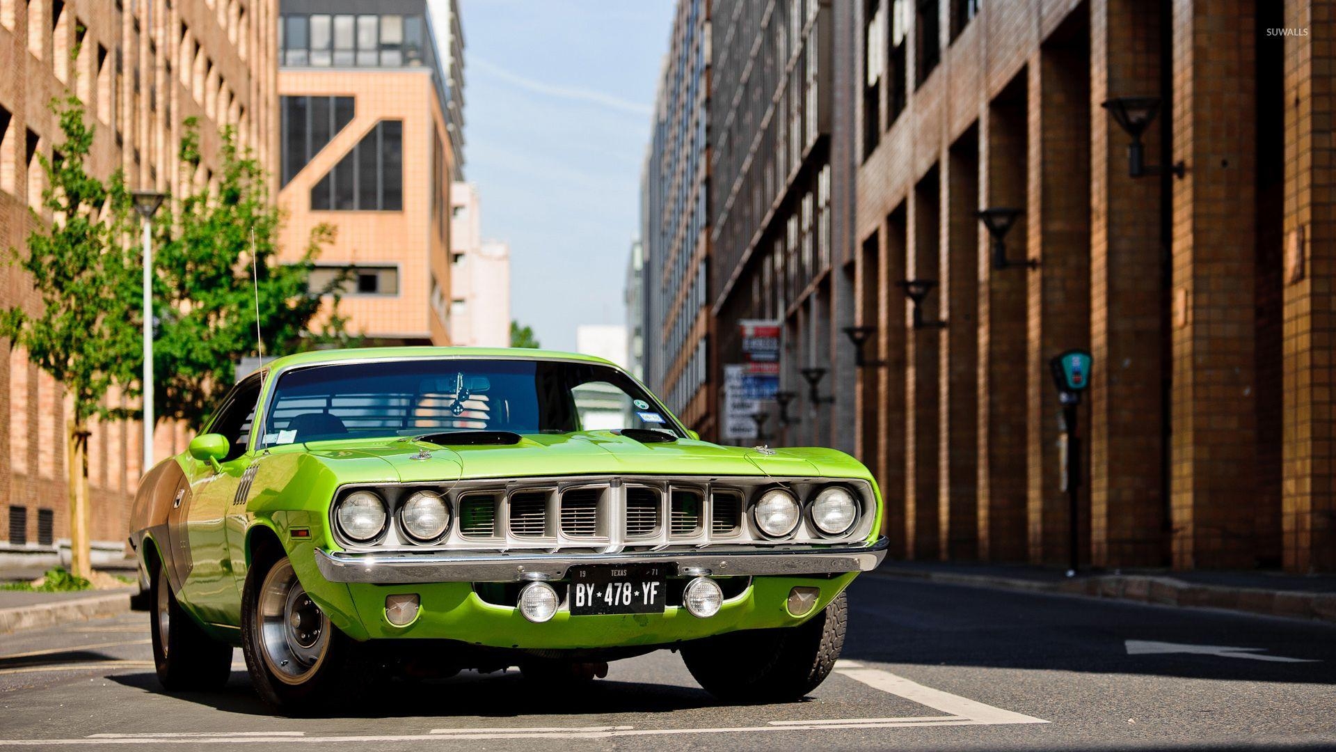 Plymouth Barracuda, Stadt, Auto, Hintergrund, Reisen, 1920x1080 Full HD Desktop