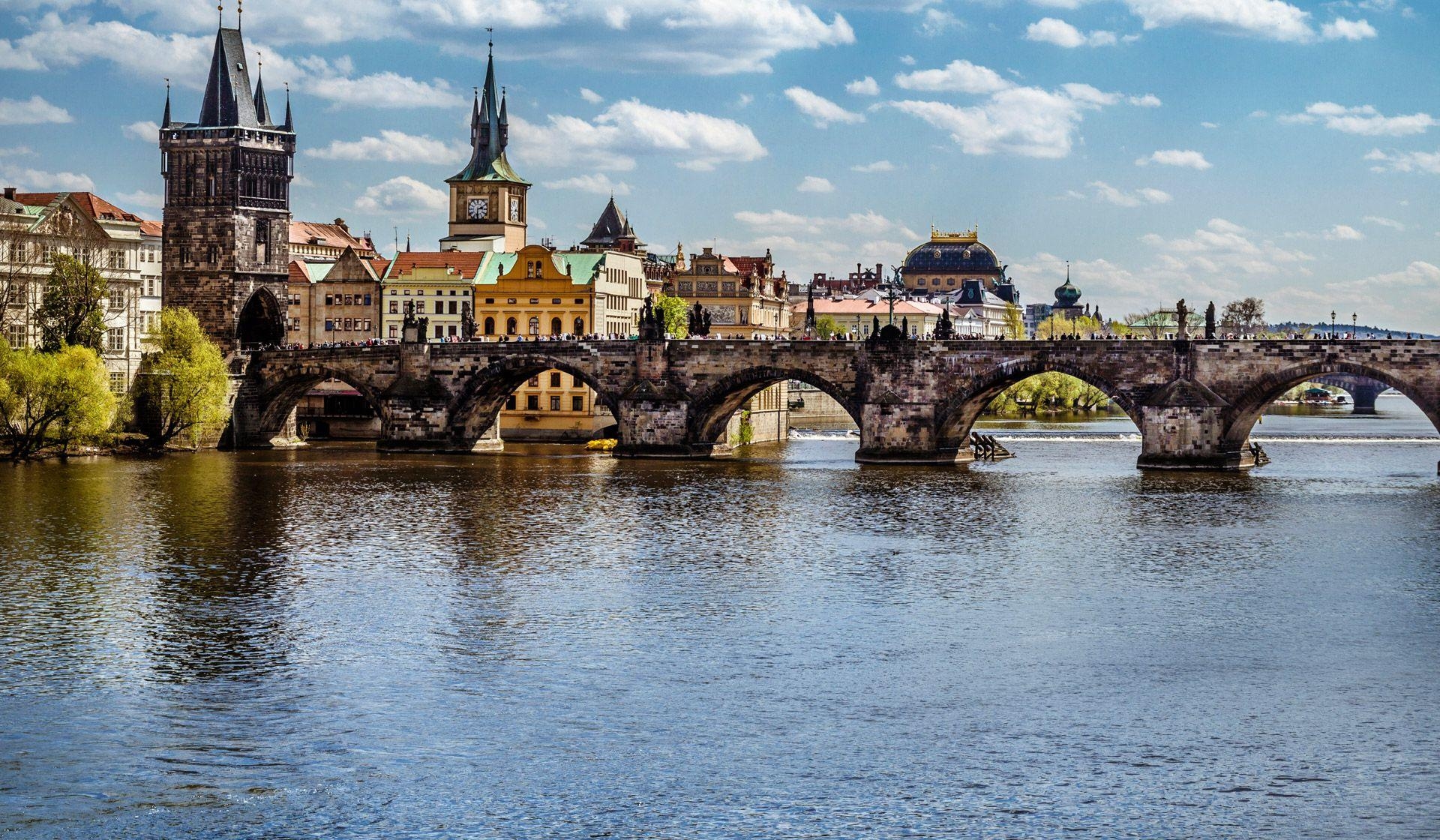 Karlsbrücke, Prag, Hintergrund, Reise, Sehenswürdigkeit, 1920x1120 HD Desktop