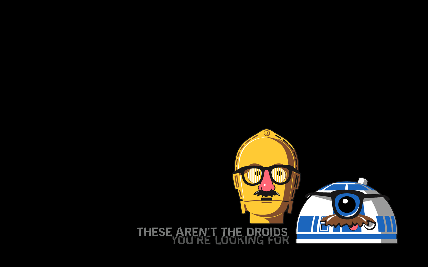 C-3PO, Star Wars, R2-D2, Hintergrund, Filmkunst, 1440x900 HD Desktop