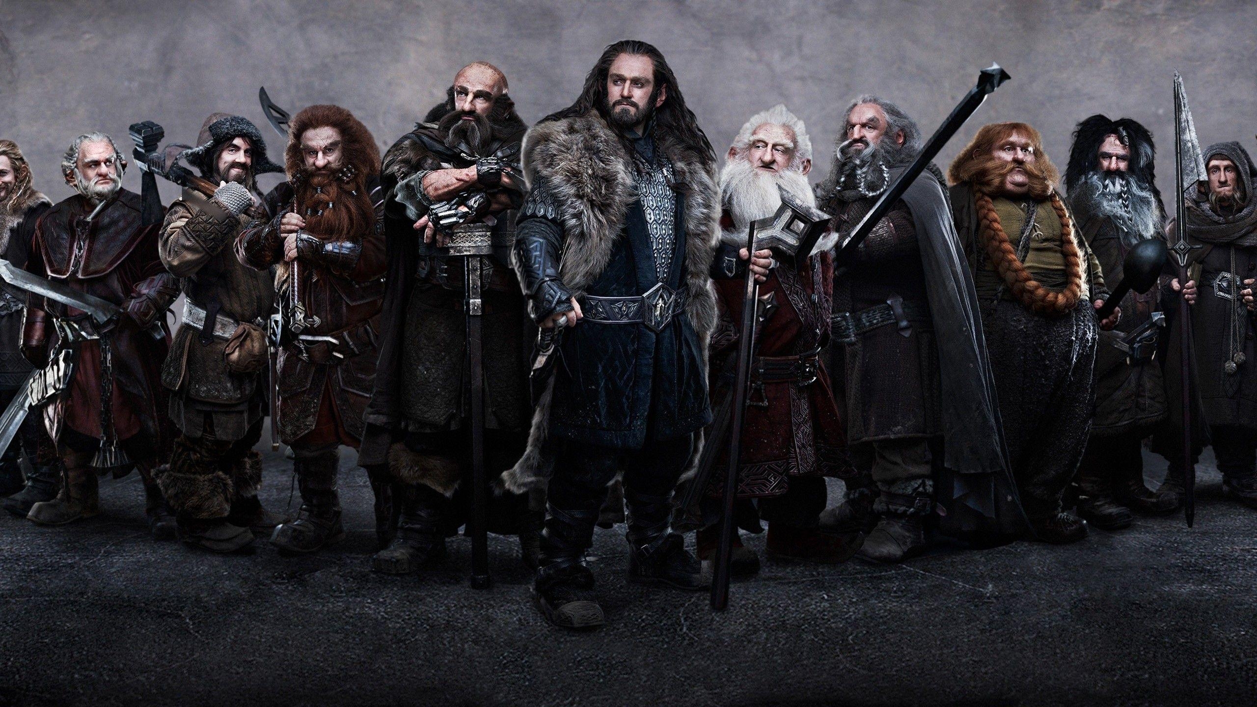 Thorin Eichenschild, Filme, Der Hobbit, Zwerge, Mittelerde, 2560x1440 HD Desktop